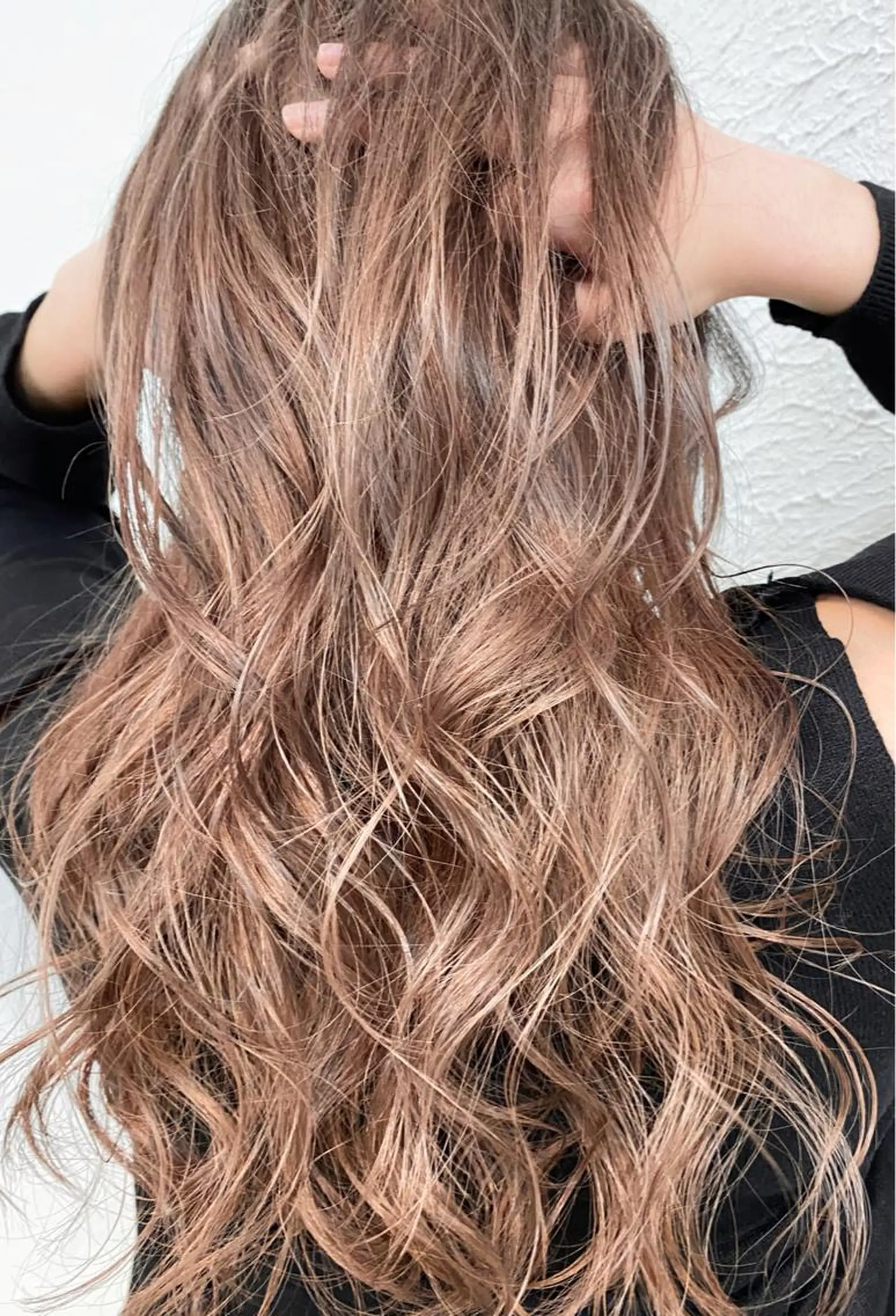 ミディアム カラー ブラウンカラー ミルクティーブラウン 🦋高瀬寛菜🦋 韓国/ブリーチのヘアスタイル