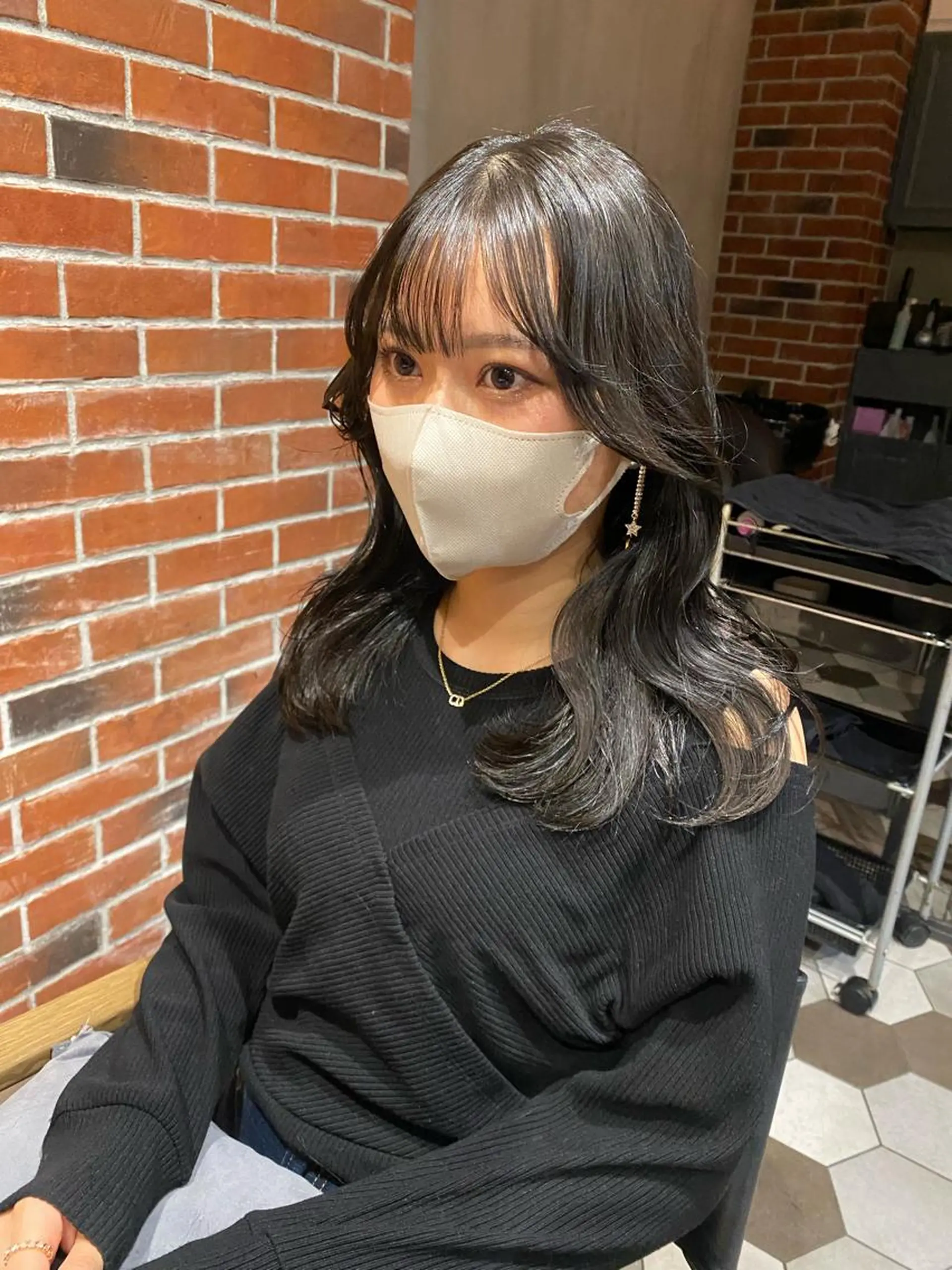 ロング カット ヘアカラー トリートメント 髪質改善韓国レイヤー SHIORI🦋のヘアスタイル