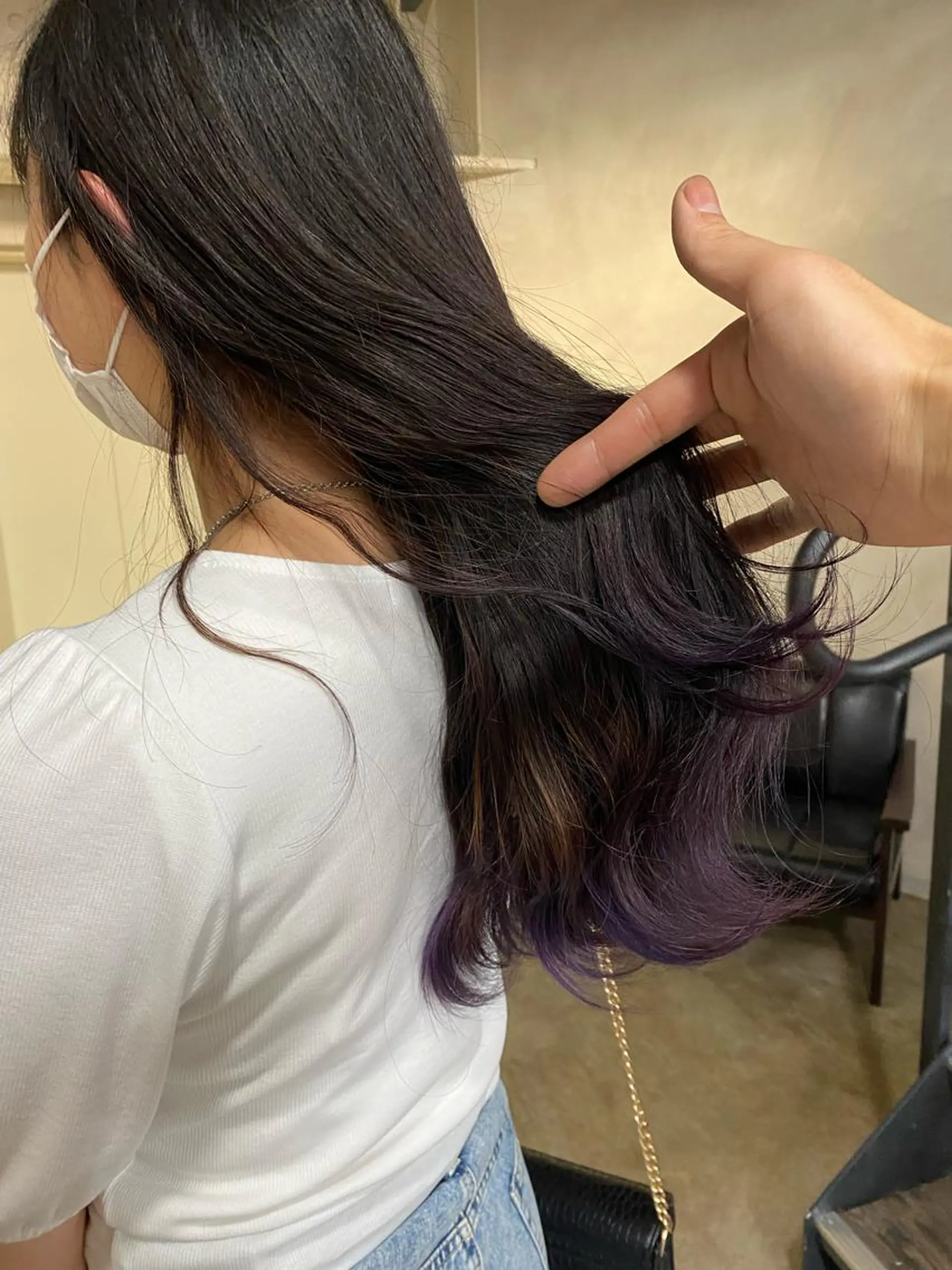 ロング カラー ブリーチ グラデーションカラー ヘアカラー ALLY（アリー）所属・ミニモお気に入り数 No.1宍戸雄弥のヘアスタイル