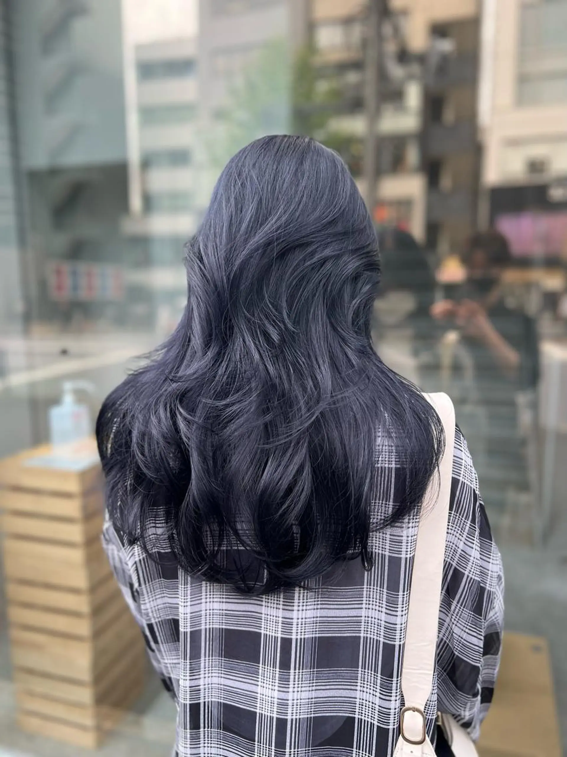 ロング カラー カット ヘアカラー トリートメント ヘッドスパ ヘアセット 🇨🇳中韓レイヤー 暗髪カラー🇰🇷のヘアスタイル
