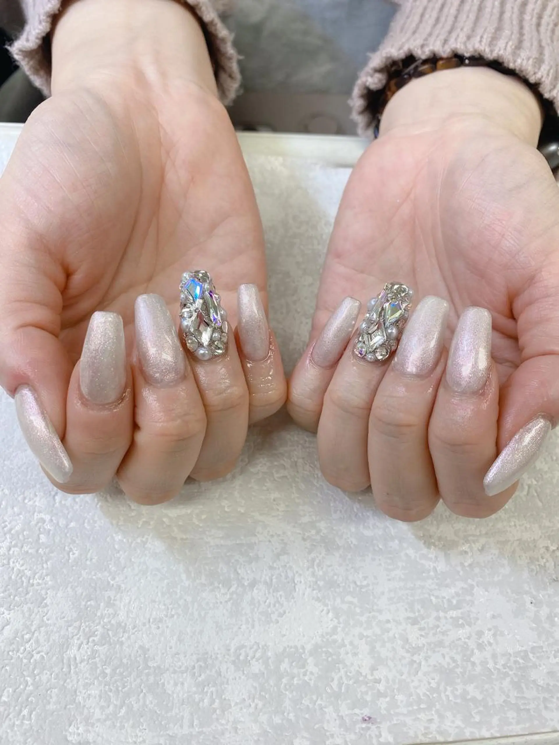 ミディアム ハンドネイル JNA認定講師🌸 RIEのネイルデザイン