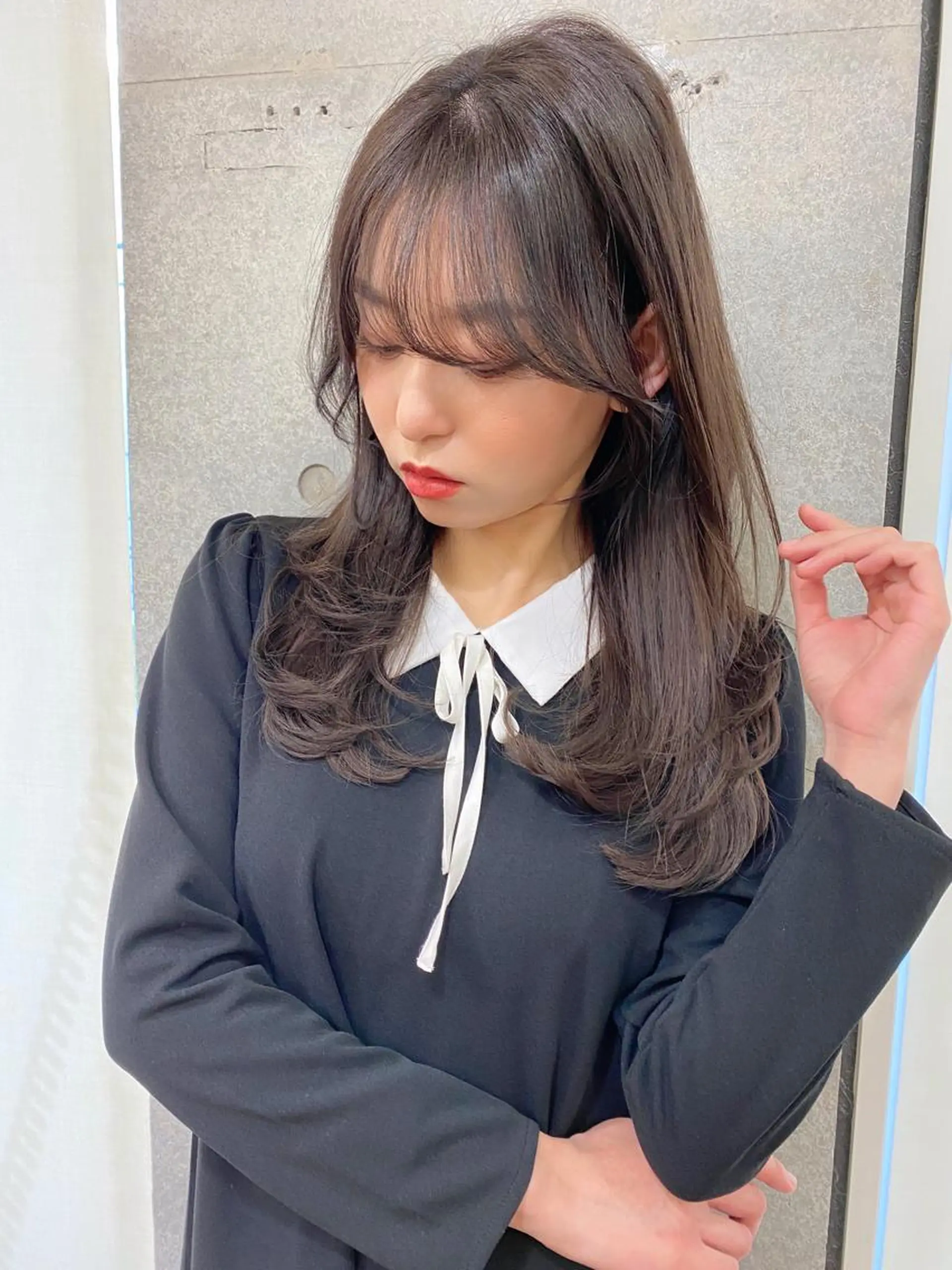 ロング カラー レイヤーカット ロング 小顔カット 似合わせレイヤー 🇰🇷荒木洋文のヘアスタイル