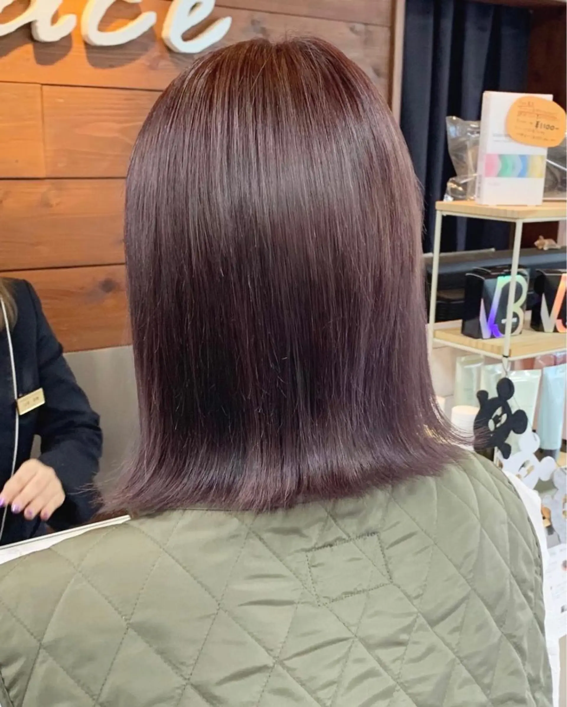 ミディアム カット ヘアカラー トリートメント 🫧艶髪カラー🫧 森本くるみのヘアスタイル