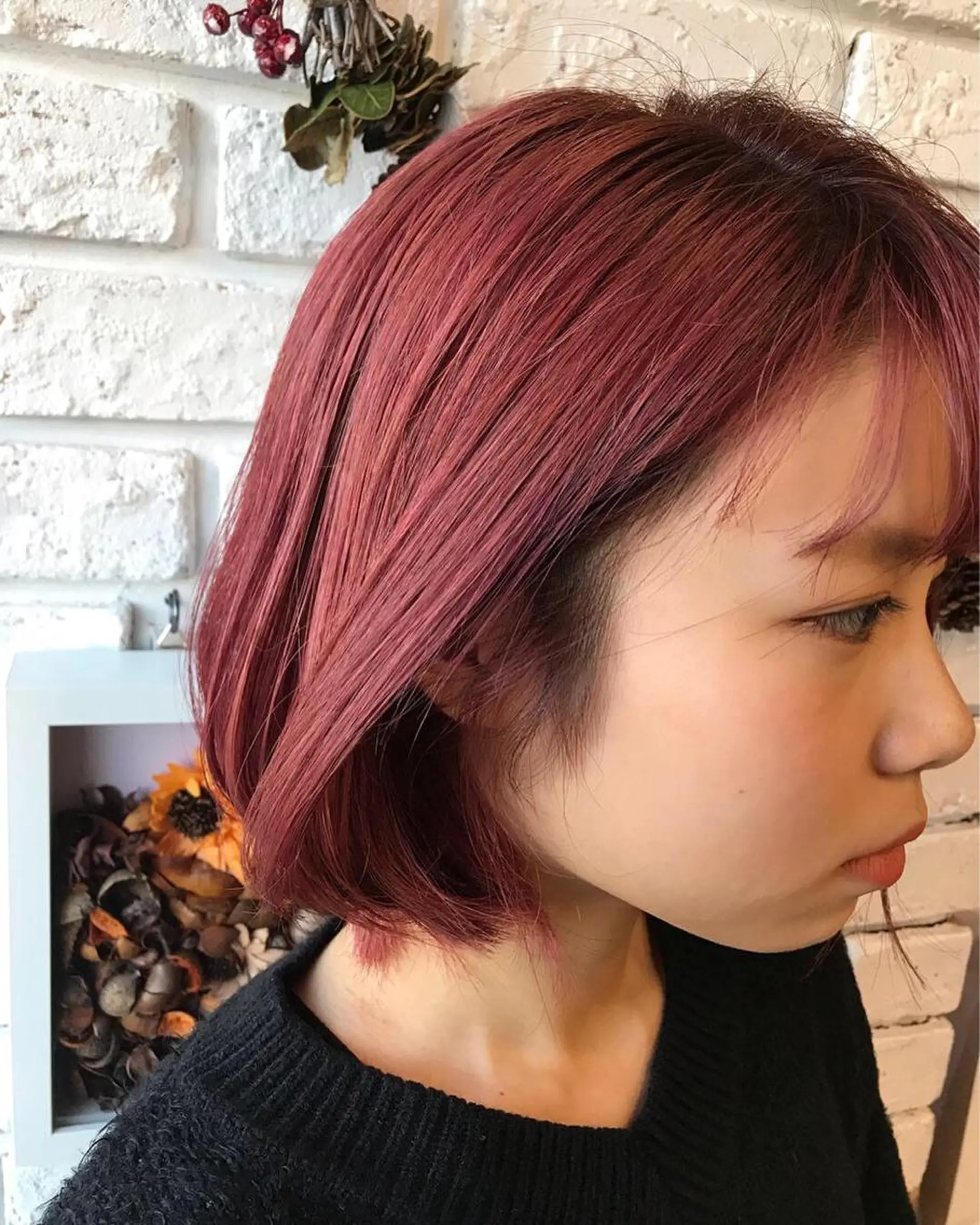 カラー ブリーチ ハイトーンカラー ピンクカラー カット ヘアカラー トリートメント 日比 貴大/ minim hairのヘアスタイル