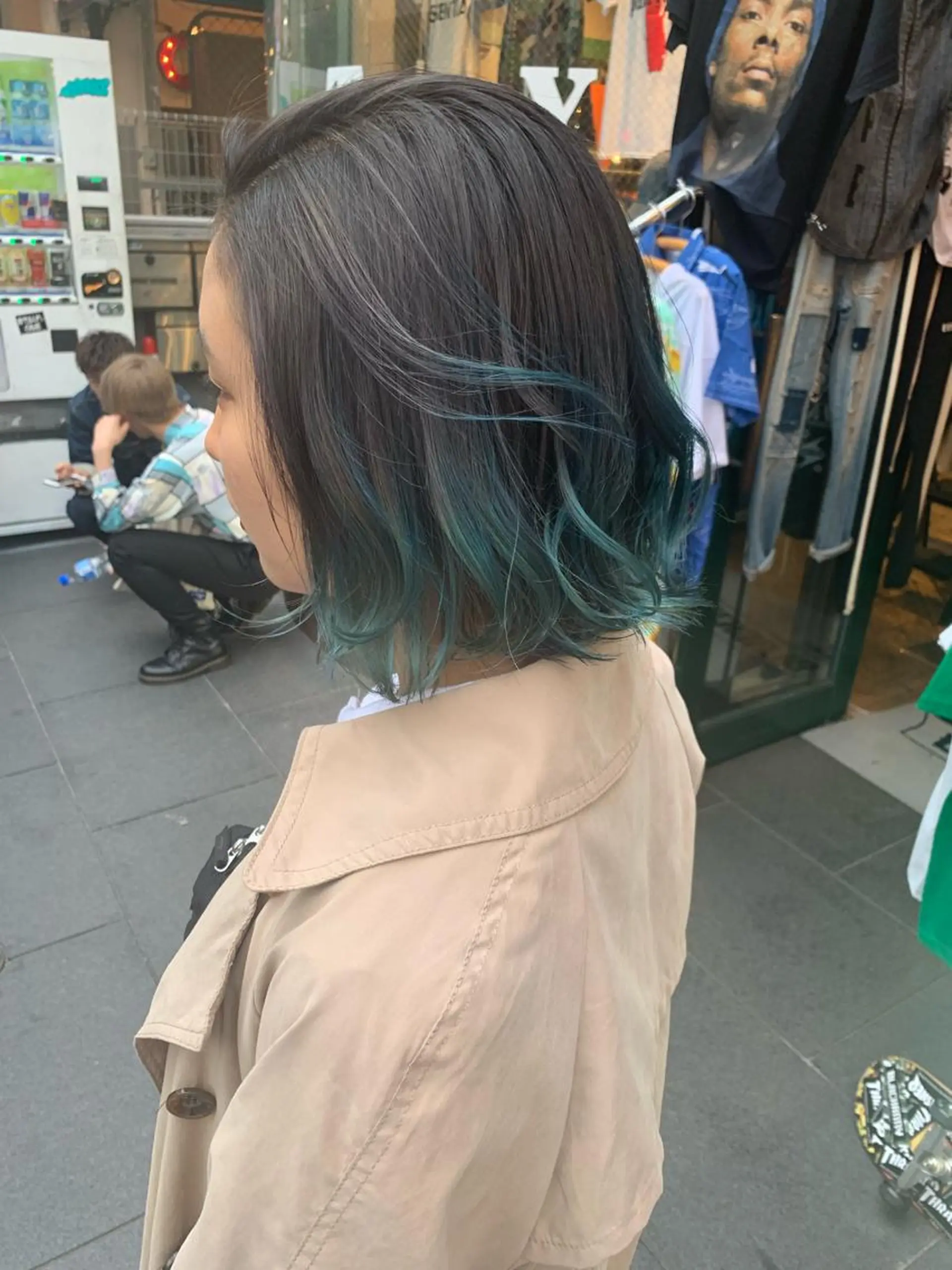 ミディアム カラー ピンクベージュ/新潟 万代/高橋桃葉🍑のヘアスタイル