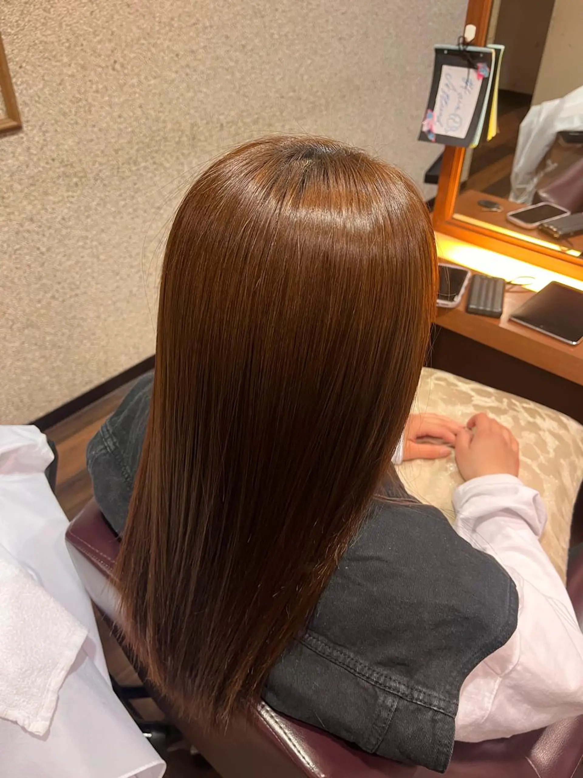ロング 縮毛矯正 カット 縮毛矯正 よしだ しおりのヘアスタイル