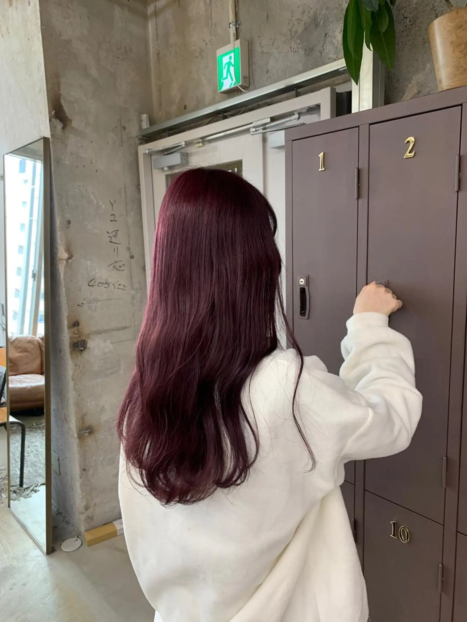 セミロング カラー ピンクカラー ピンクパープル パープルカラー カット ヘアカラー 日韓レイヤー🇰🇷 艶カラー/ナカネのヘアスタイル