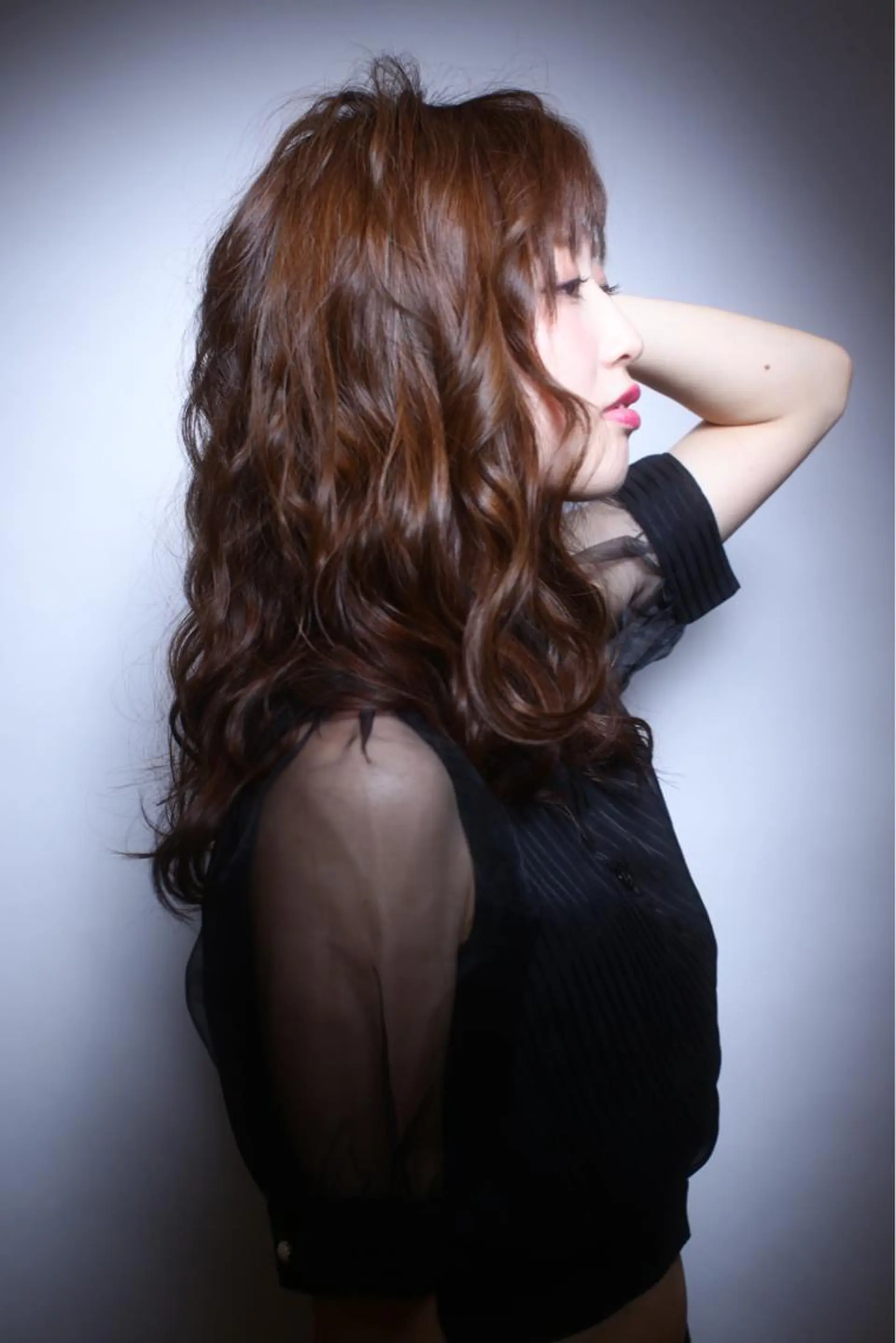 ミディアム カラー ハイライトカラー ハイライト VOICE　hair所属・レイヤーカット 川田くるみのヘアスタイル