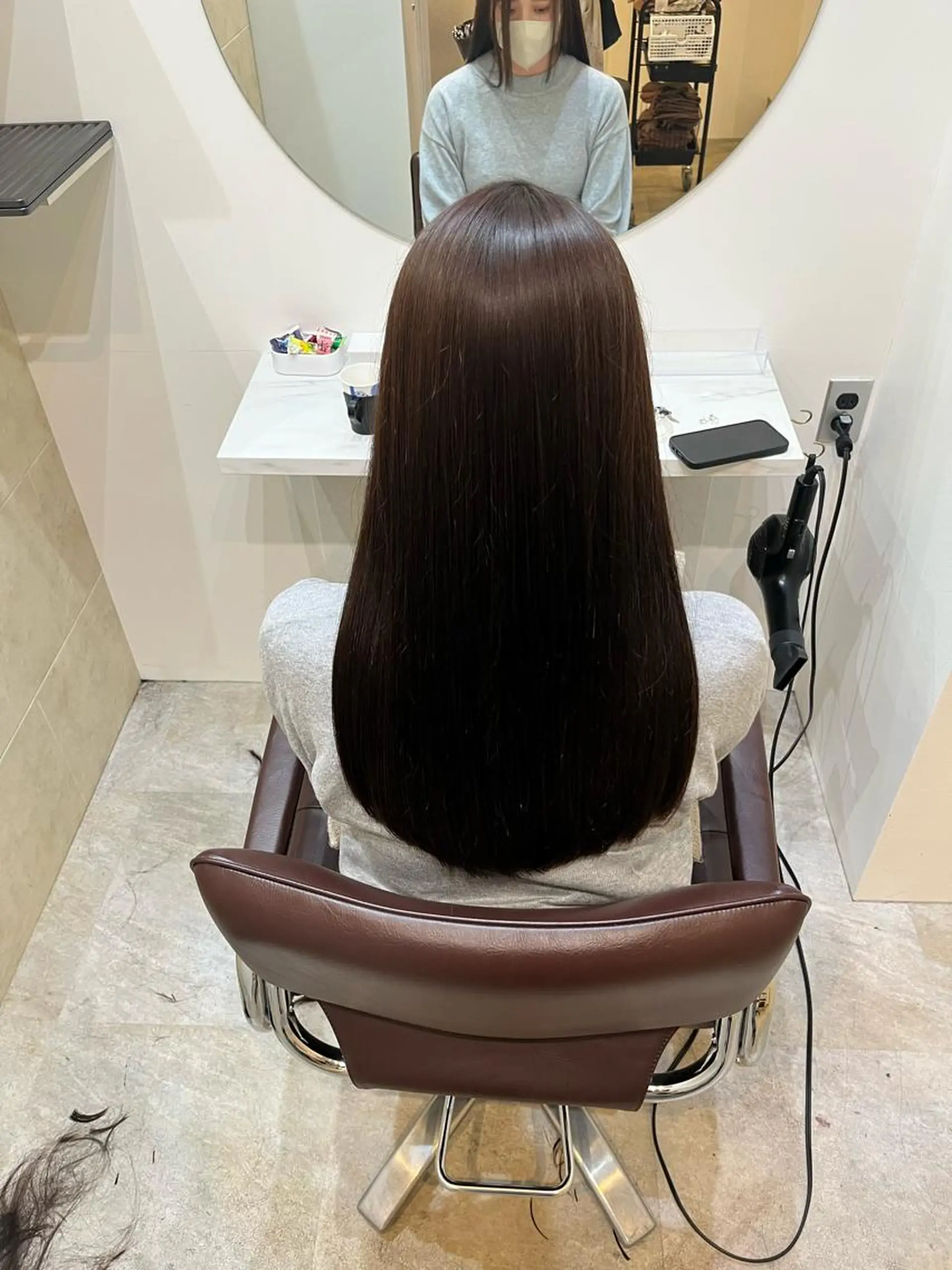 ロング カット ヘアカラー トリートメント 【髪質改善　艶髪】 布川　莉穂のヘアスタイル