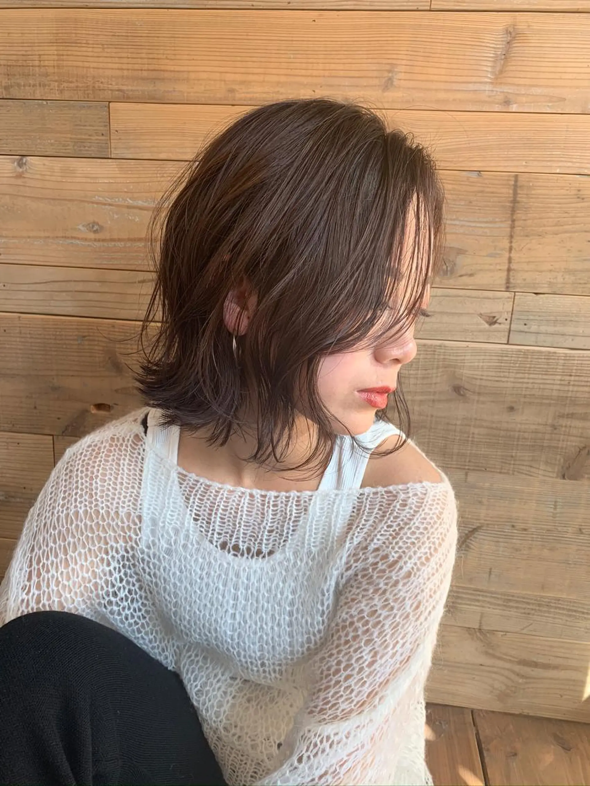 ミディアム 丸岡 美穂のヘアスタイル