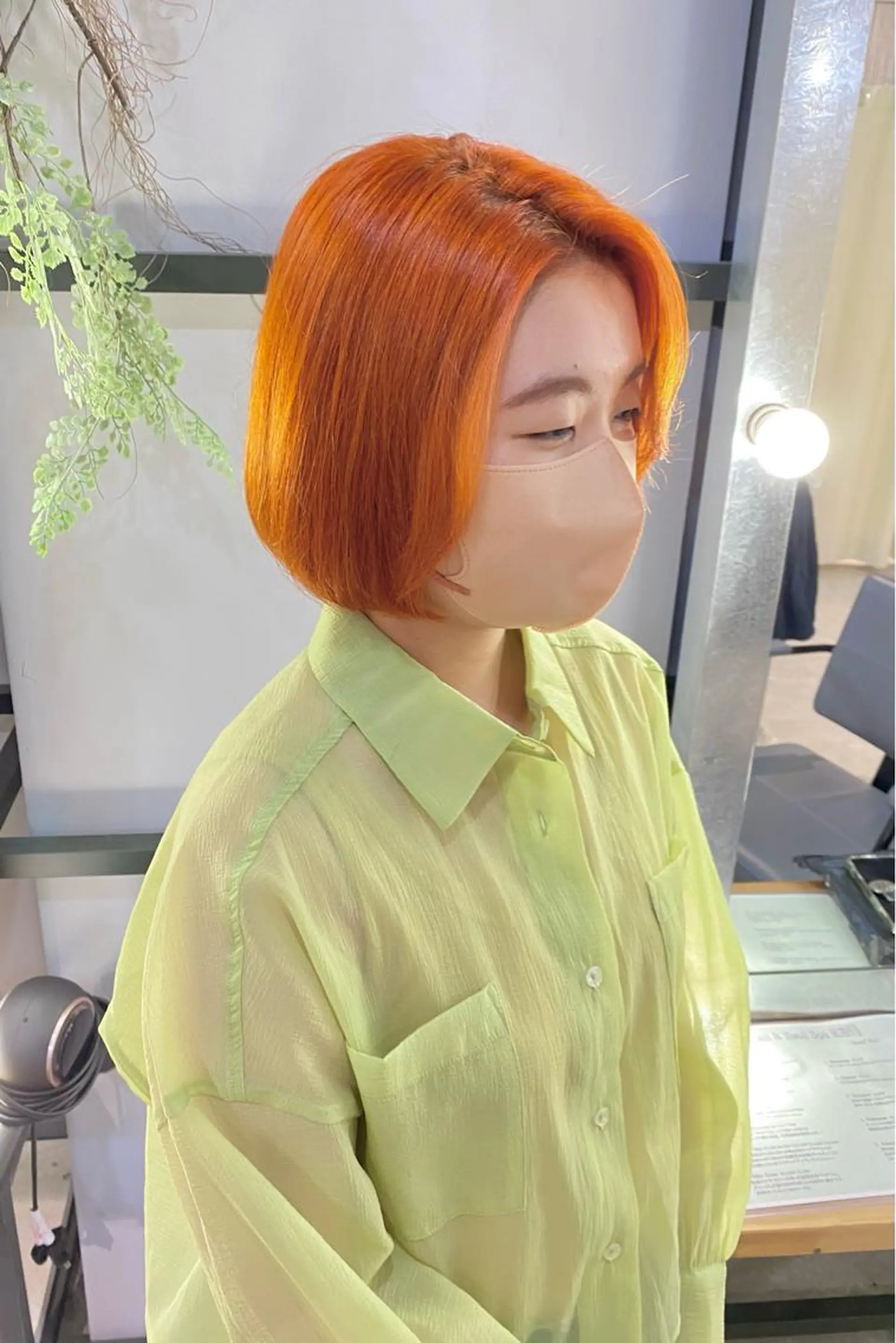 ミディアム カラー 菊地 紗矢のヘアスタイル