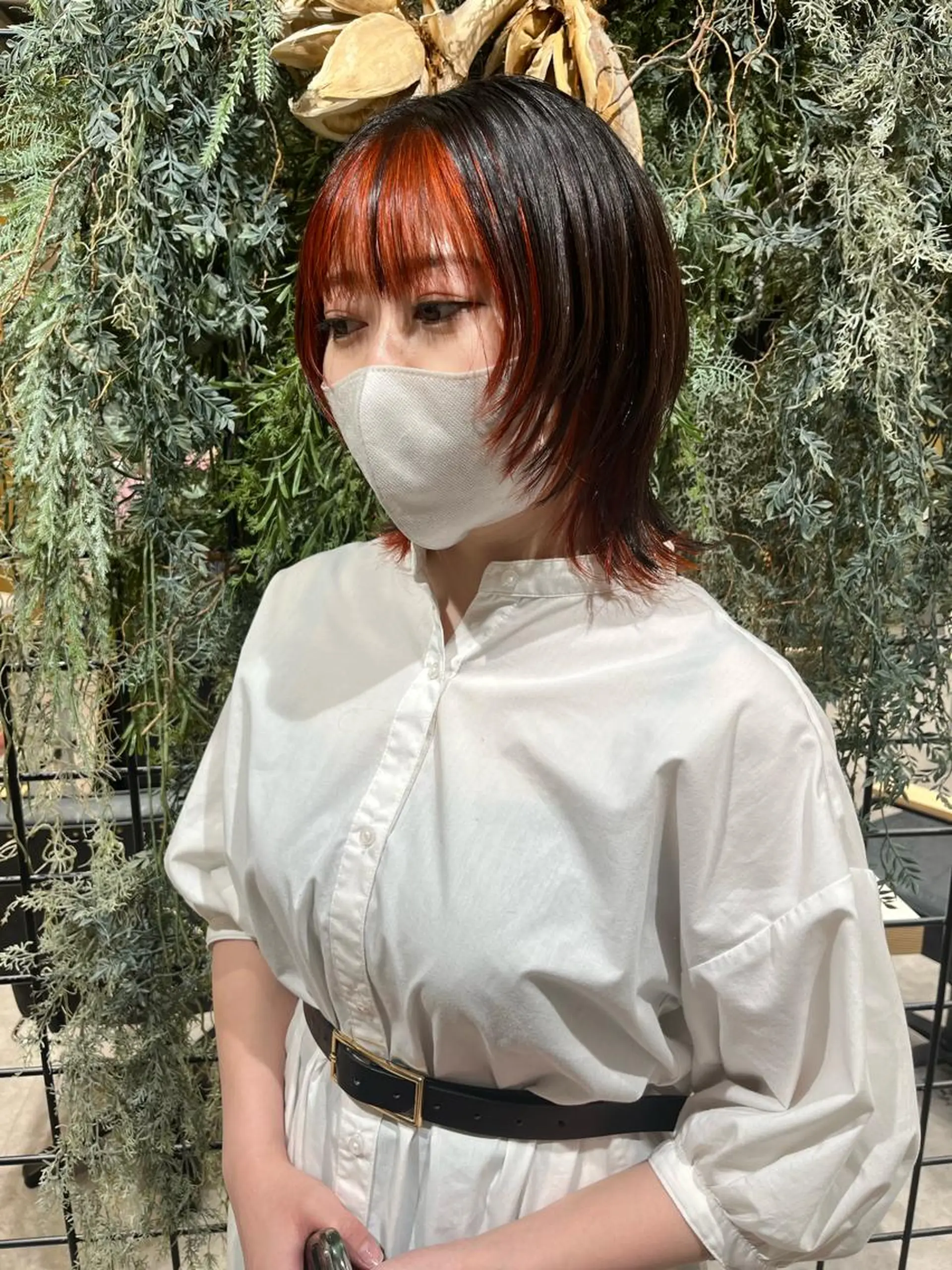 カラー ヘアカラー ウルフ.クロスパーマ 🖤RYOKAのヘアスタイル