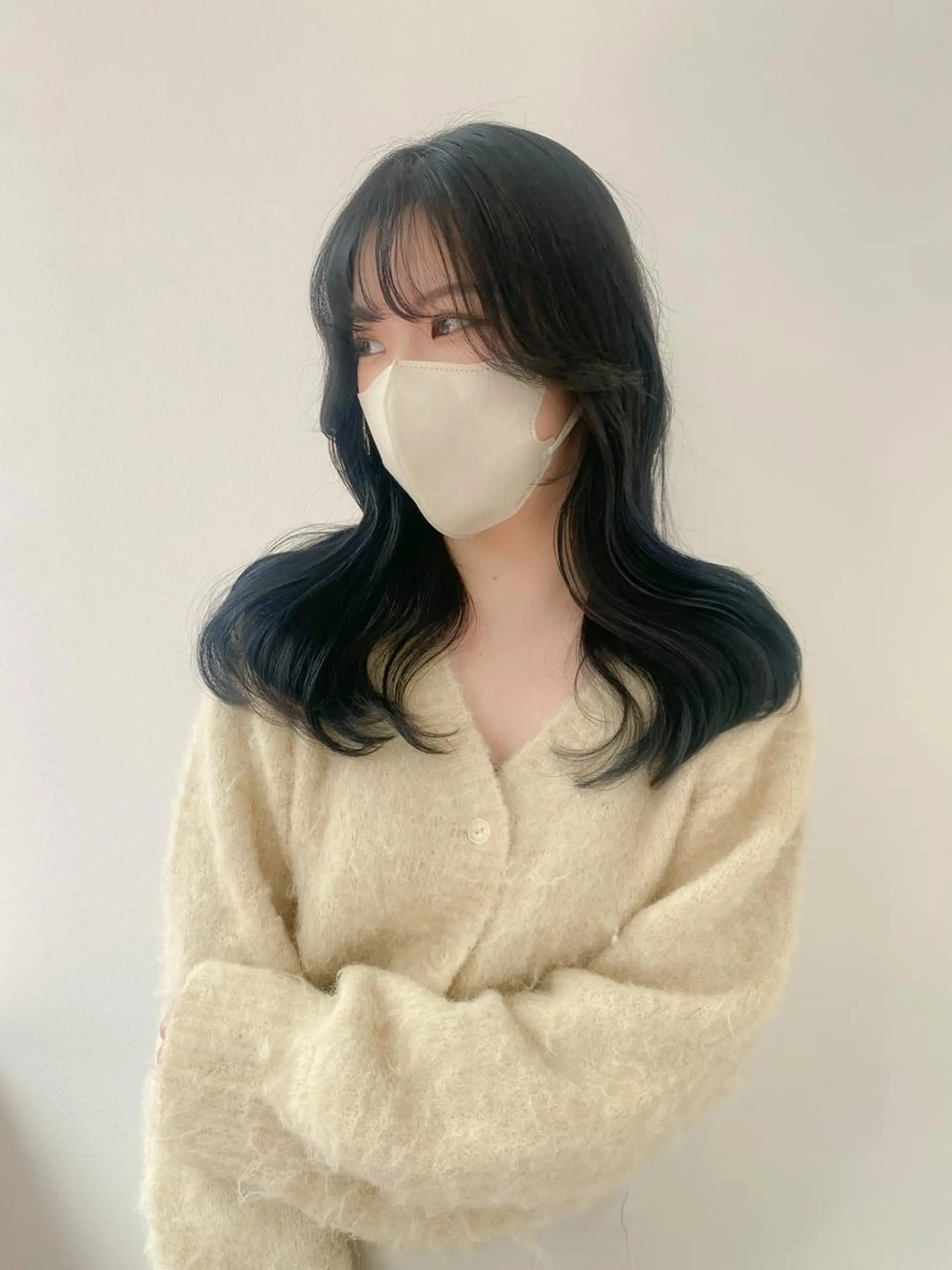 ロング カット ヘアカラー トリートメント 髪質改善韓国レイヤー SHIORI🦋のヘアスタイル