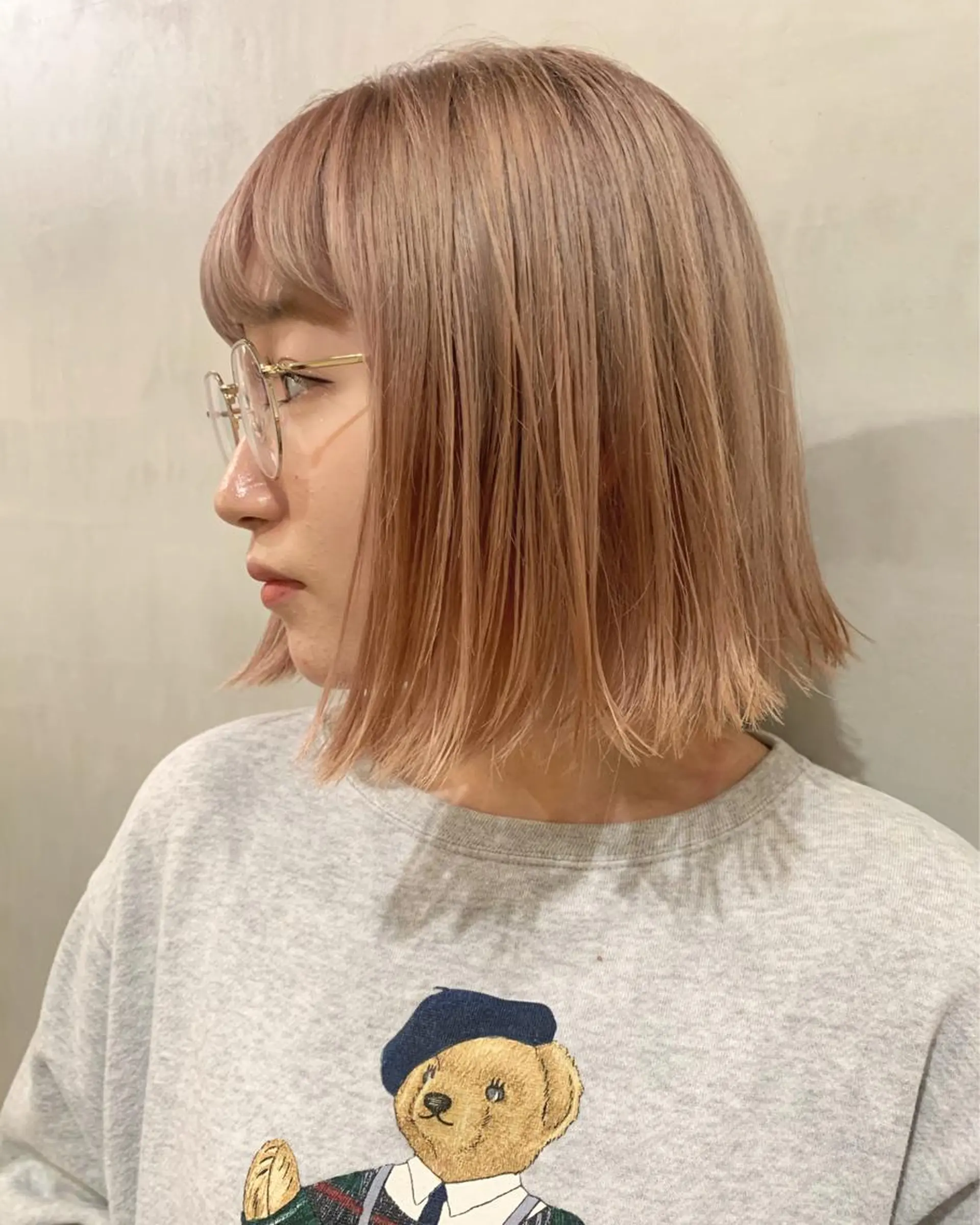 ミディアム カラー ヘアカラー トリートメント 優 作のヘアスタイル