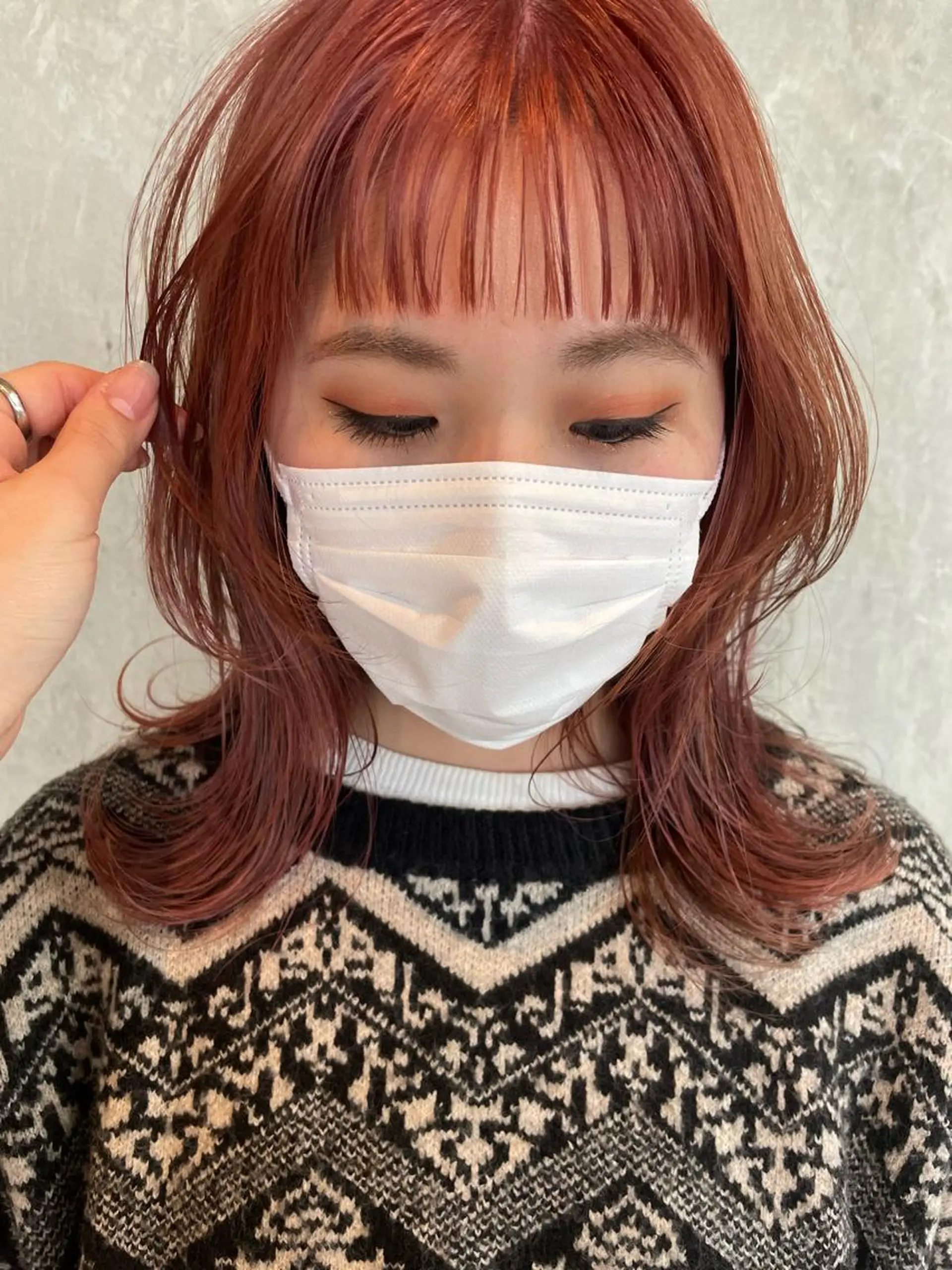 ミディアム カラー risako🇰🇷 韓国ヘア/レイヤーのヘアスタイル