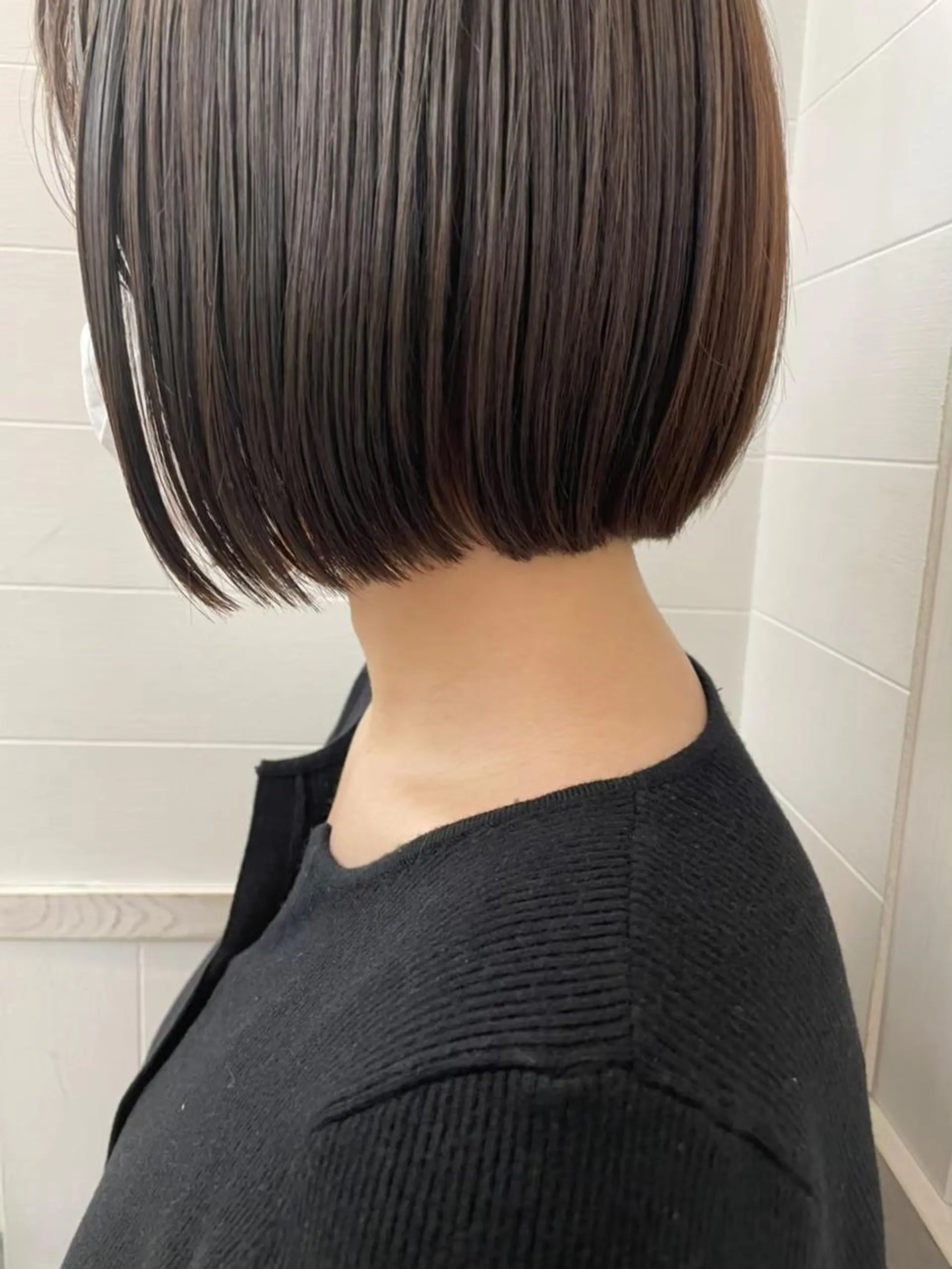 ショート カラー アディクシーカラー アッシュ ミストバング ブリーチ ブロンド N° anfeel 渋谷🪞🫧のヘアスタイル