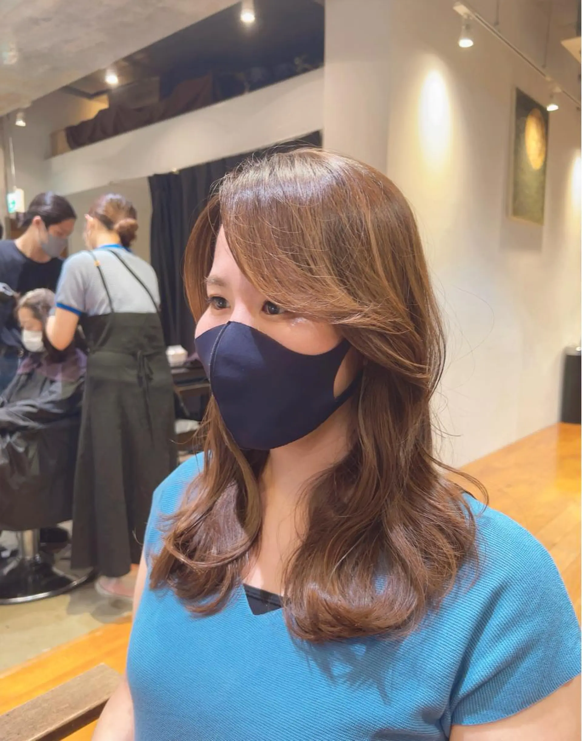 ミディアム カット ヘアカラー トリートメント ✨上品可愛い 時短艶髪/後藤✨のヘアスタイル