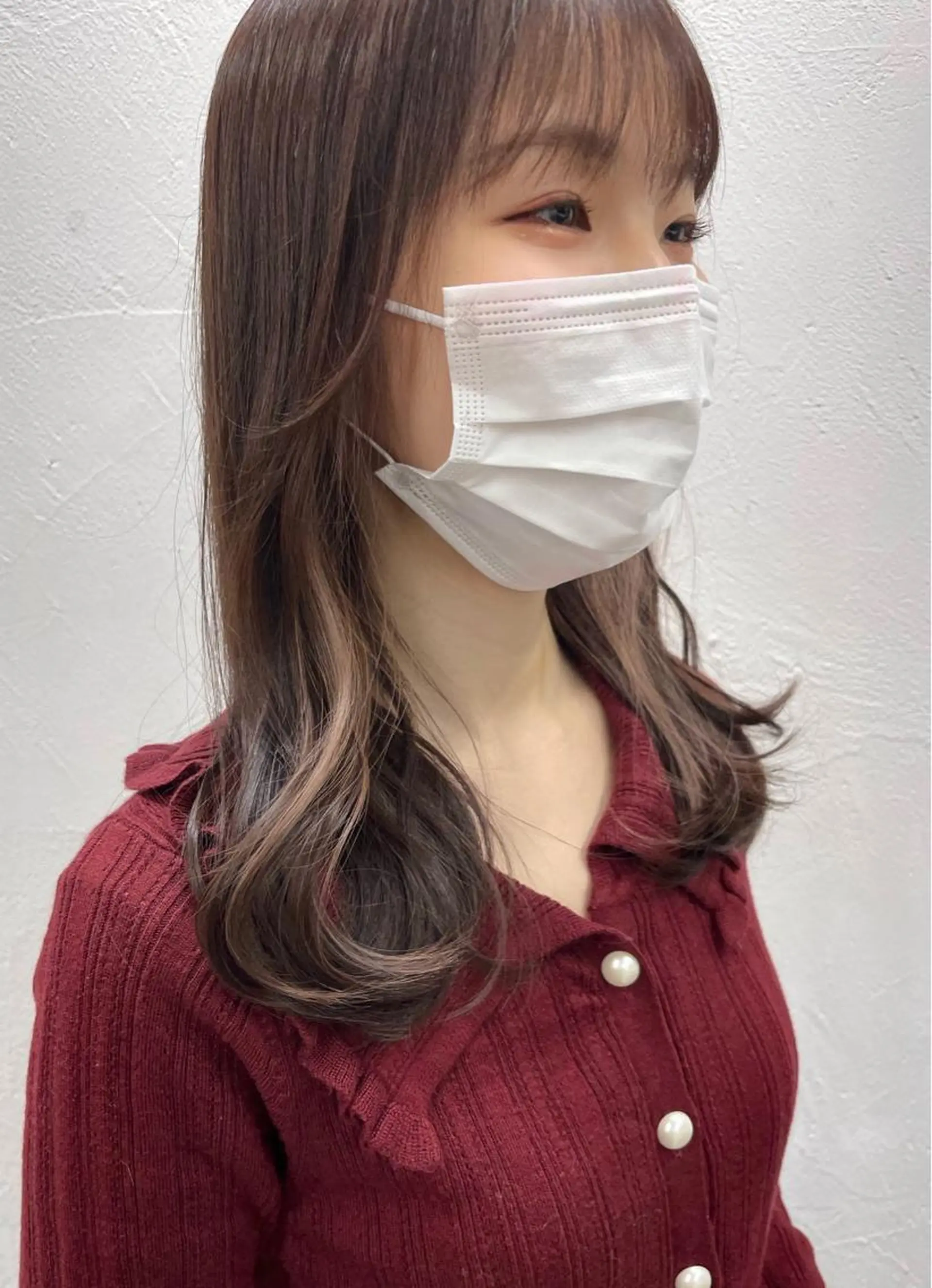 カラー ベージュカラー ブリーチ ピンクカラー ピンクベージュ ブリーチダブルカラー 【koide】のヘアスタイル