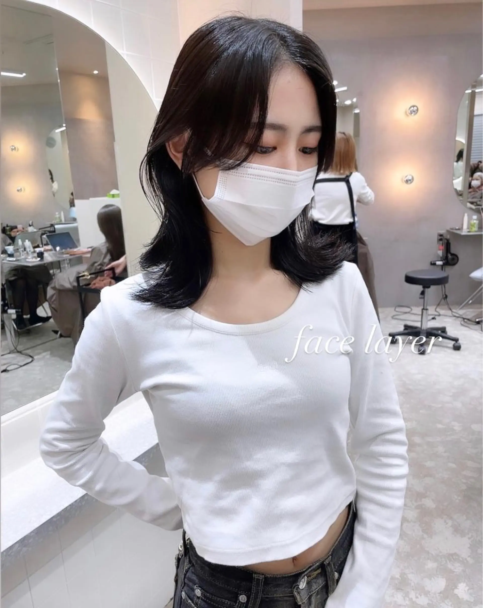 ミディアム くびれヘア Ess所属・YUKI / レイヤーカット🤍のヘアスタイル