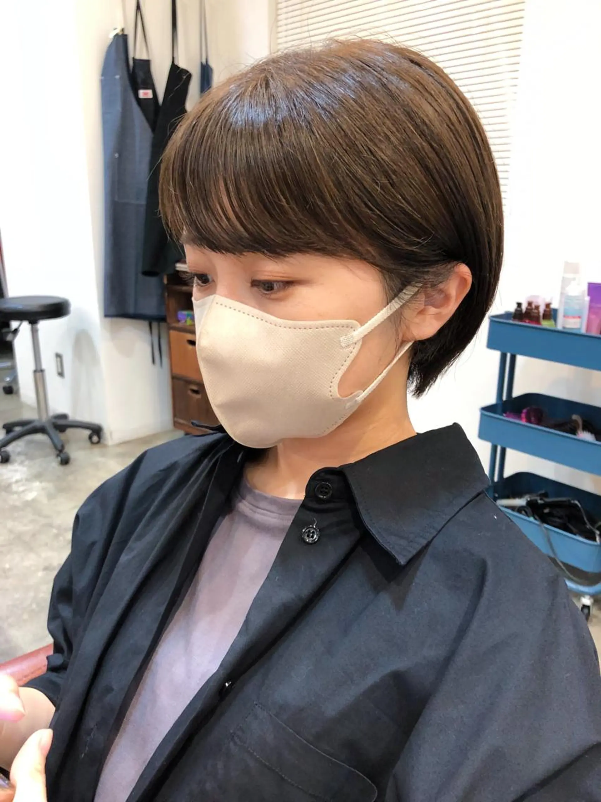ショート ショートヘア カット ヘアカラー ウルフ、ボブ美容師 今井のヘアスタイル