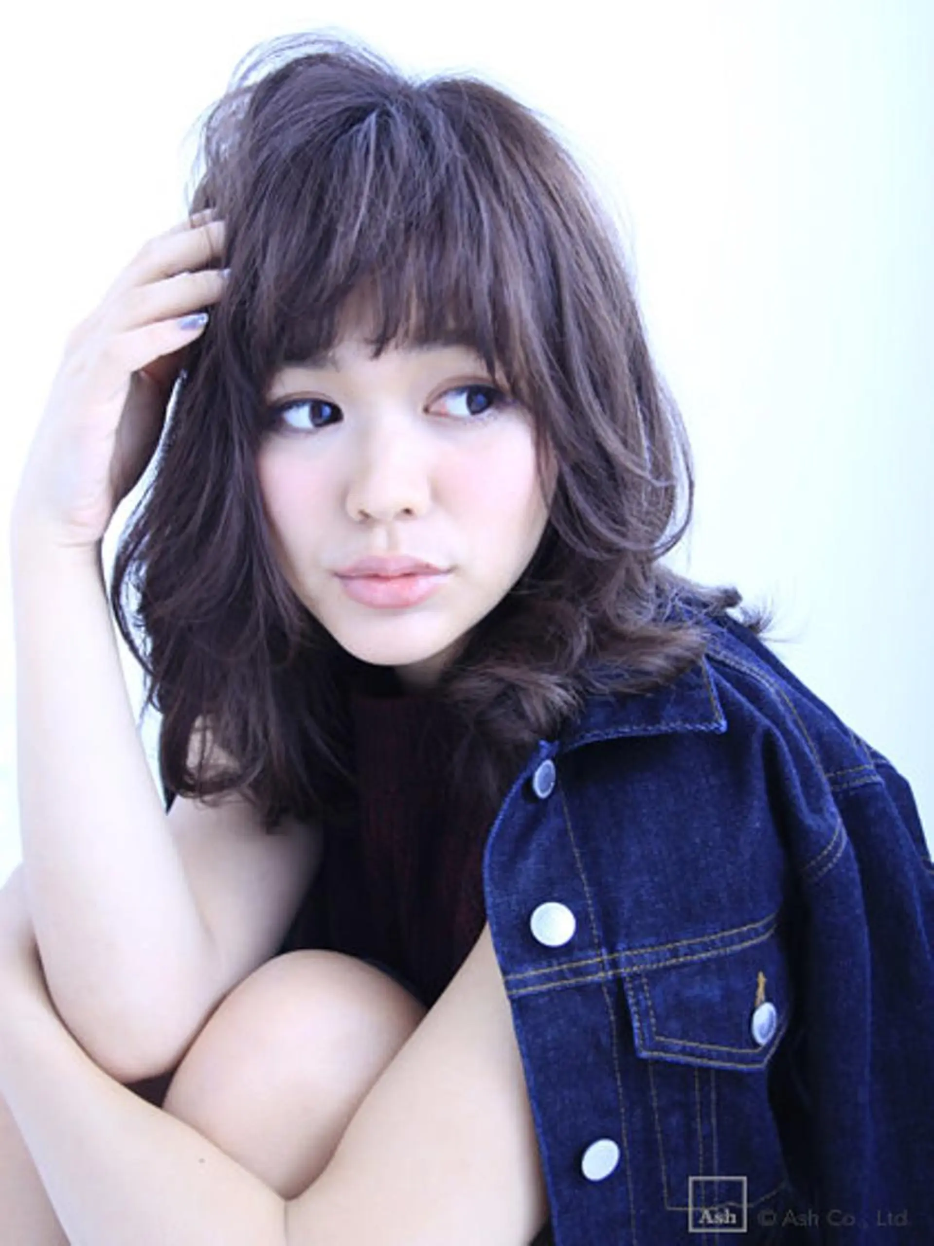 セミロング 北谷 拓之のヘアスタイル