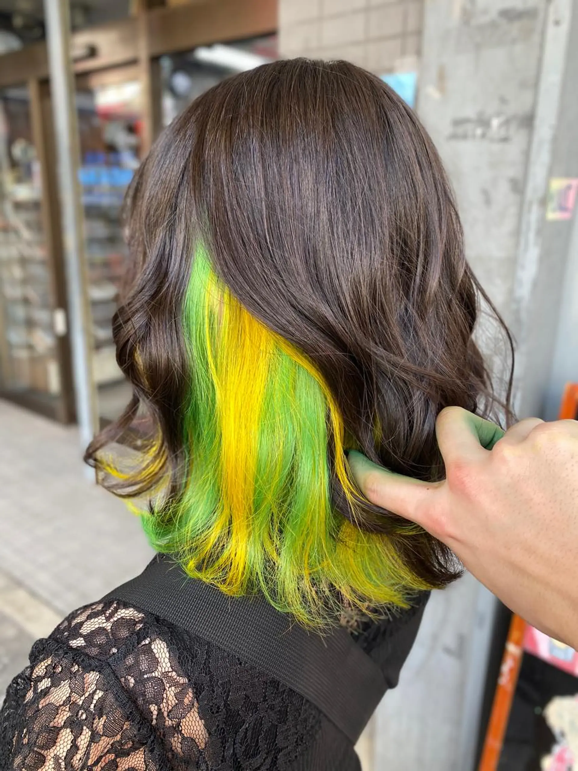 ミディアム ヘアカラー ゆぴ☾‪/推しカラー /ハイトーンのヘアスタイル