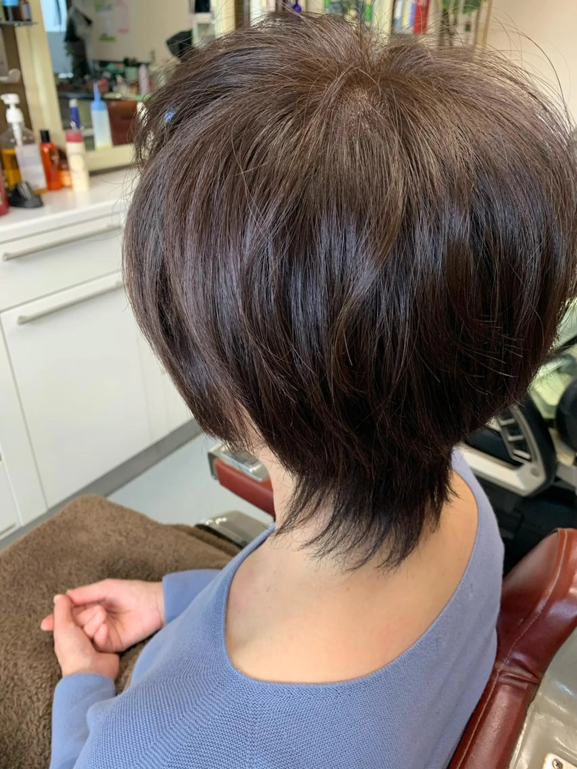 ショート カラー カット ヘアカラー ストウ ナナエのヘアスタイル
