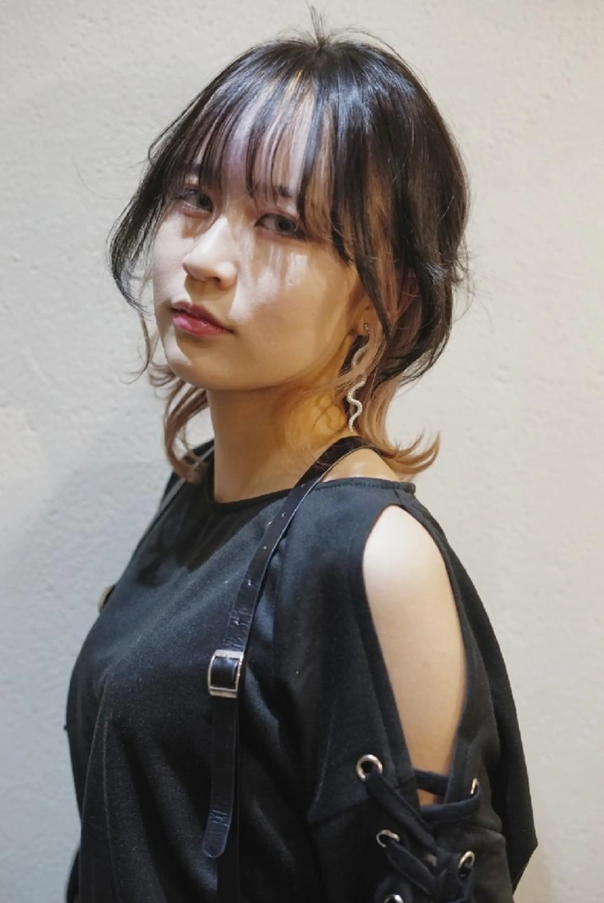 ミディアム カラー カット ヘアカラー KUGE AKIFUMIのヘアスタイル