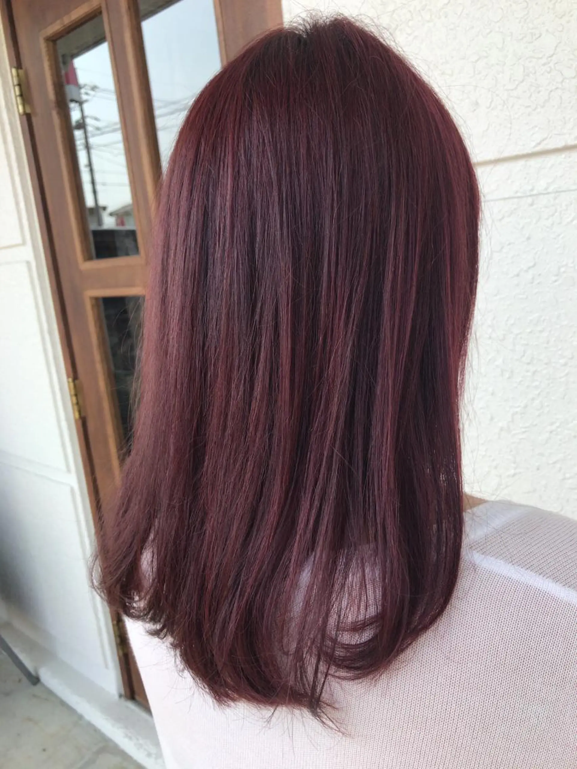 セミロング カラー レイヤーカット匠 イソザキノリユキのヘアスタイル