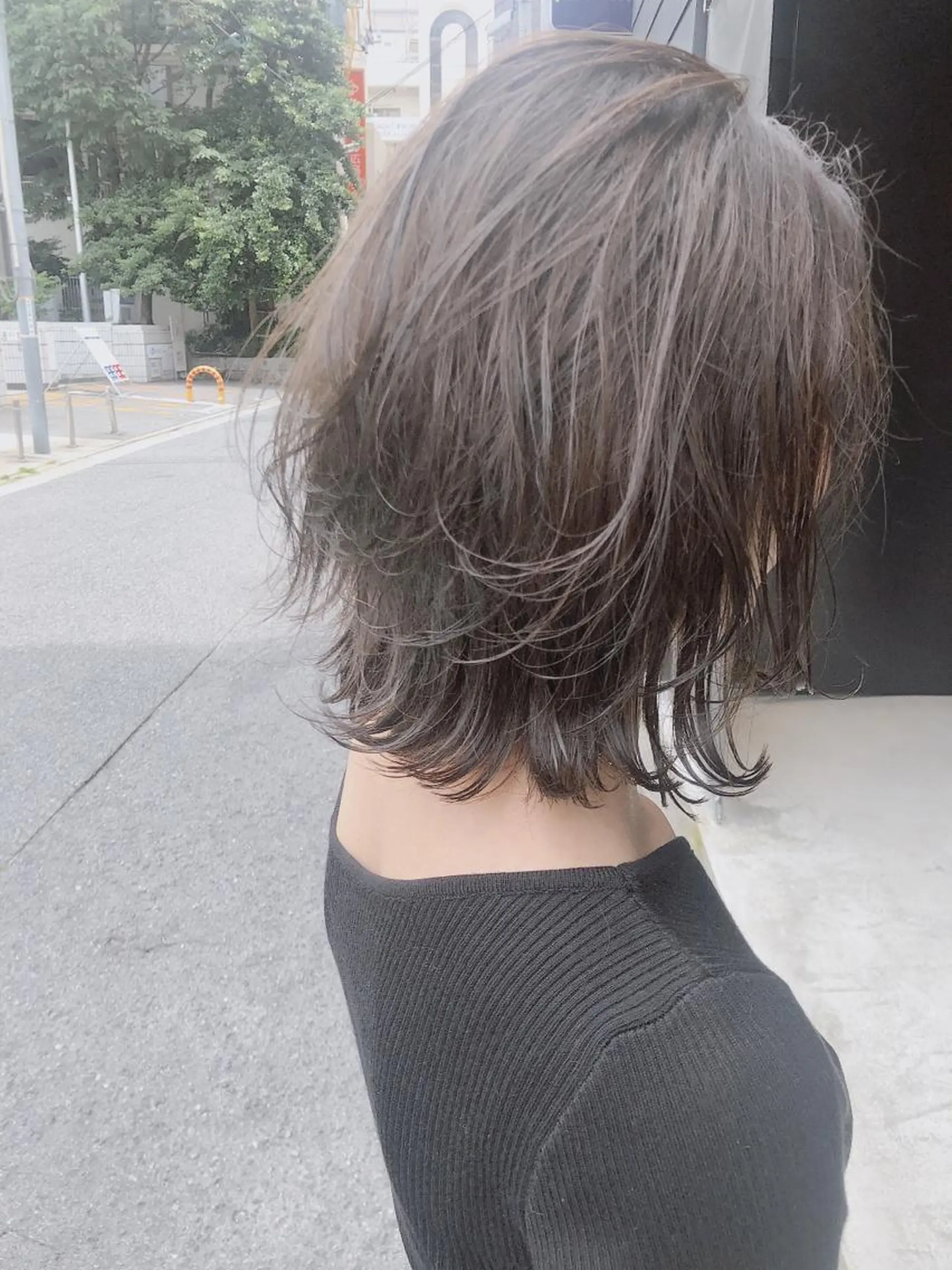 ショート カラー ヘアアレンジ ボブレイヤー ボブ レイヤーカット tre/e'所属・橋本 昇平のヘアスタイル