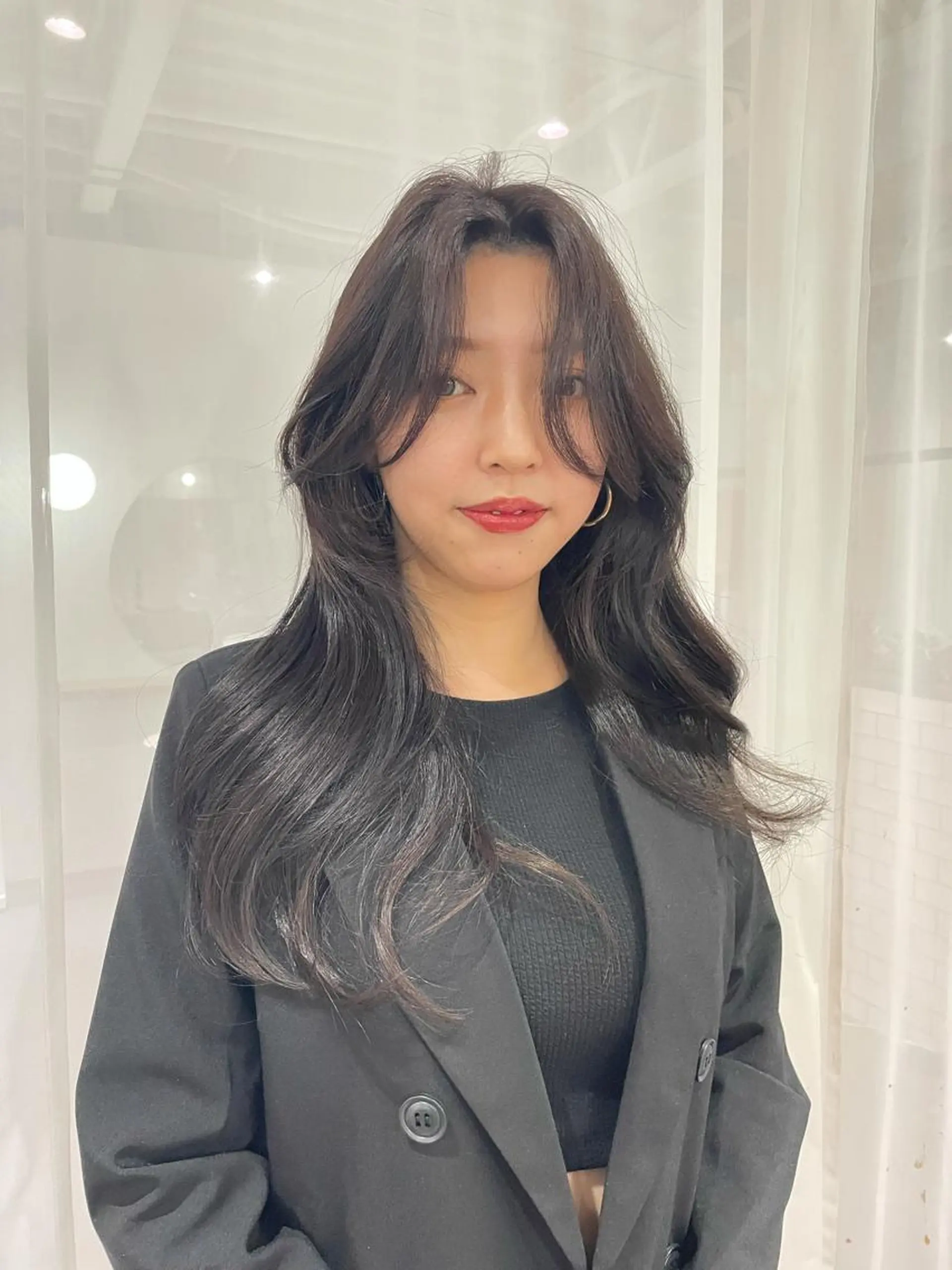 ロング 韓国風ヘア カット ヘアカラー トリートメント 韓国/レイヤー NOISM天王寺のヘアスタイル