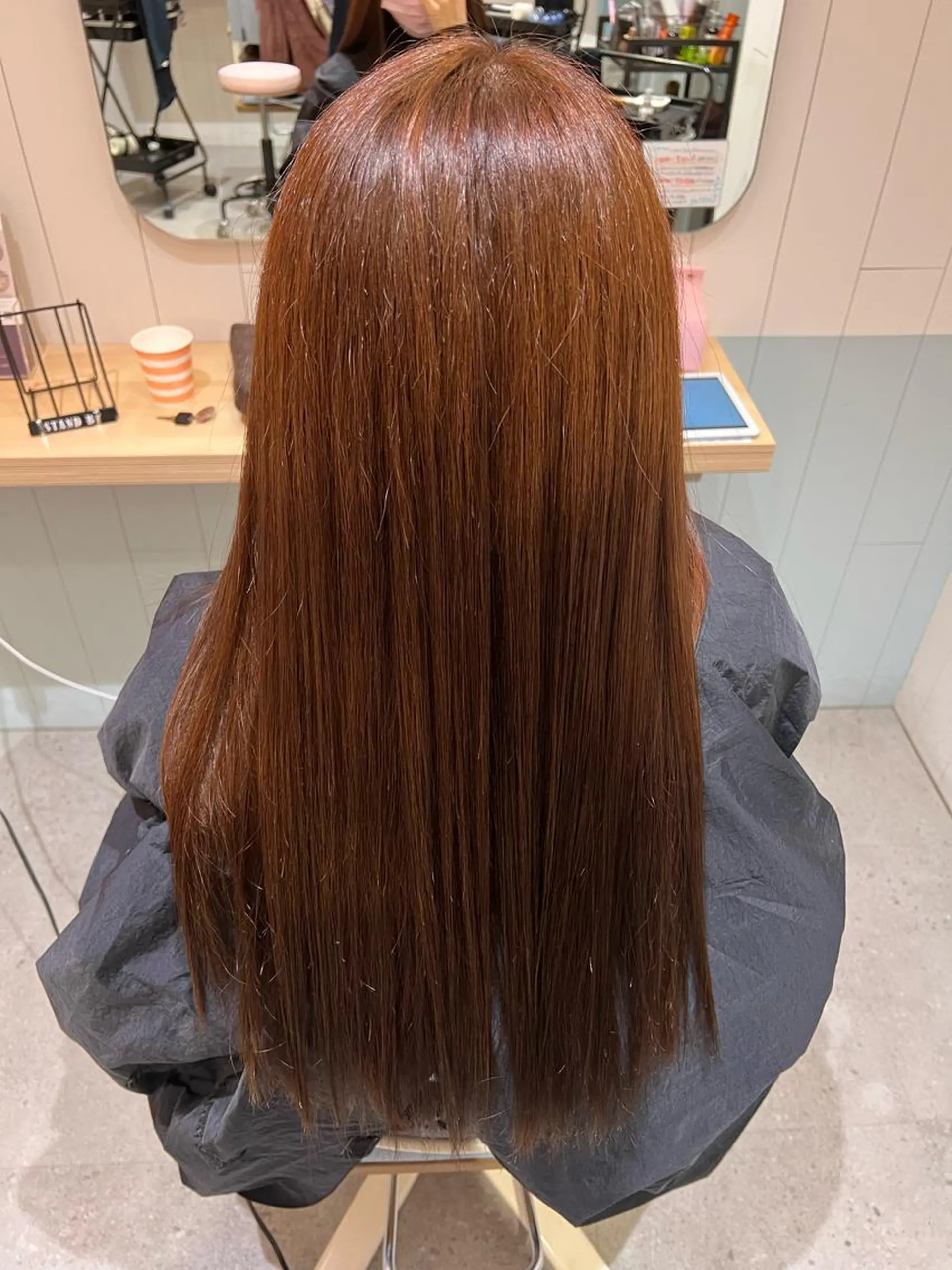 ロング ヘアカラー サラツヤ美髪矯正✨️ 平木亜美‪のヘアスタイル