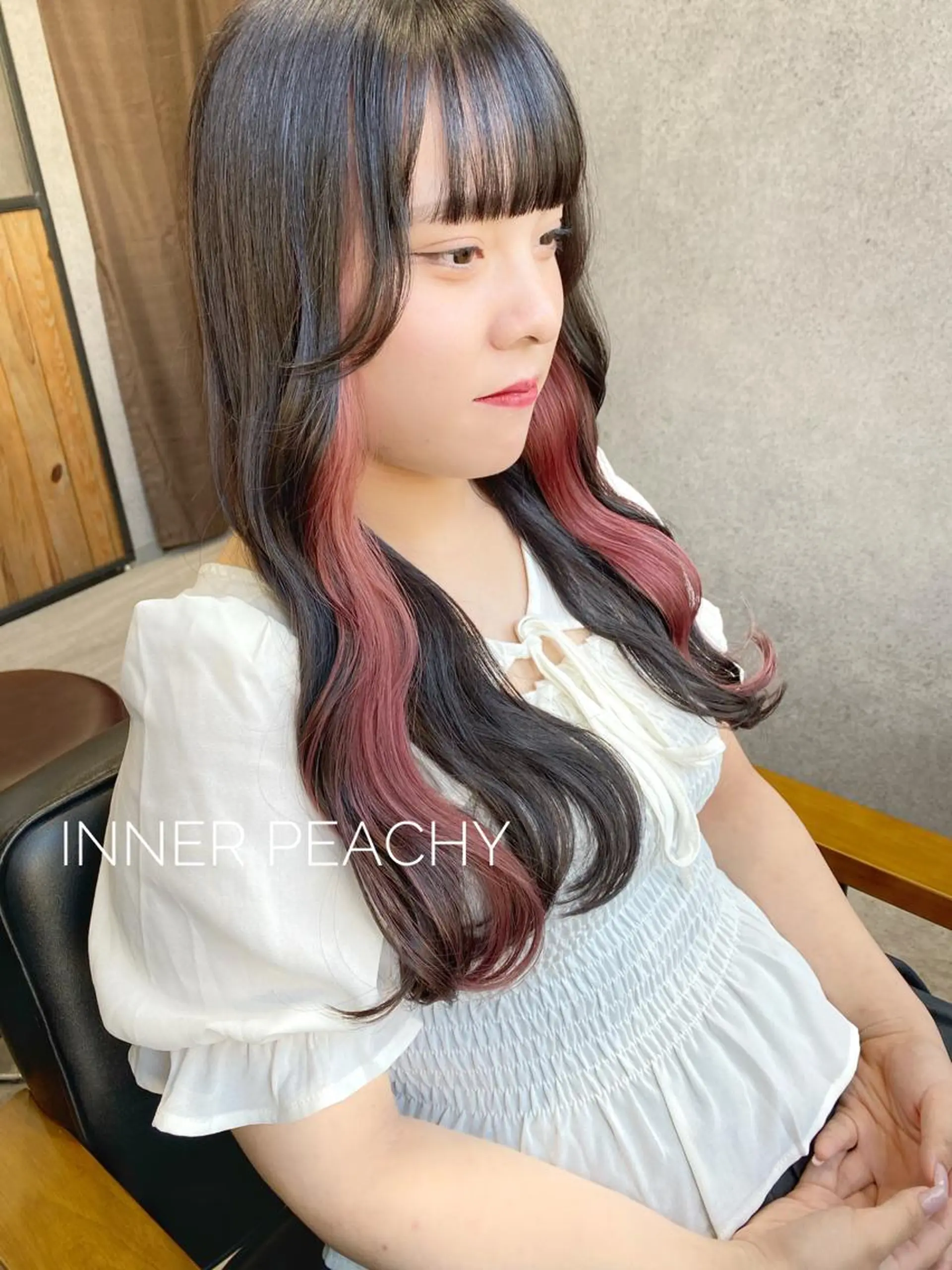ロング カラー ブリーチ ケアブリーチ 髪質改善 ヨシンモリ 韓国風ヘア clomus所属・YUKA艶髪 🌸寛ぎ部屋のヘアスタイル