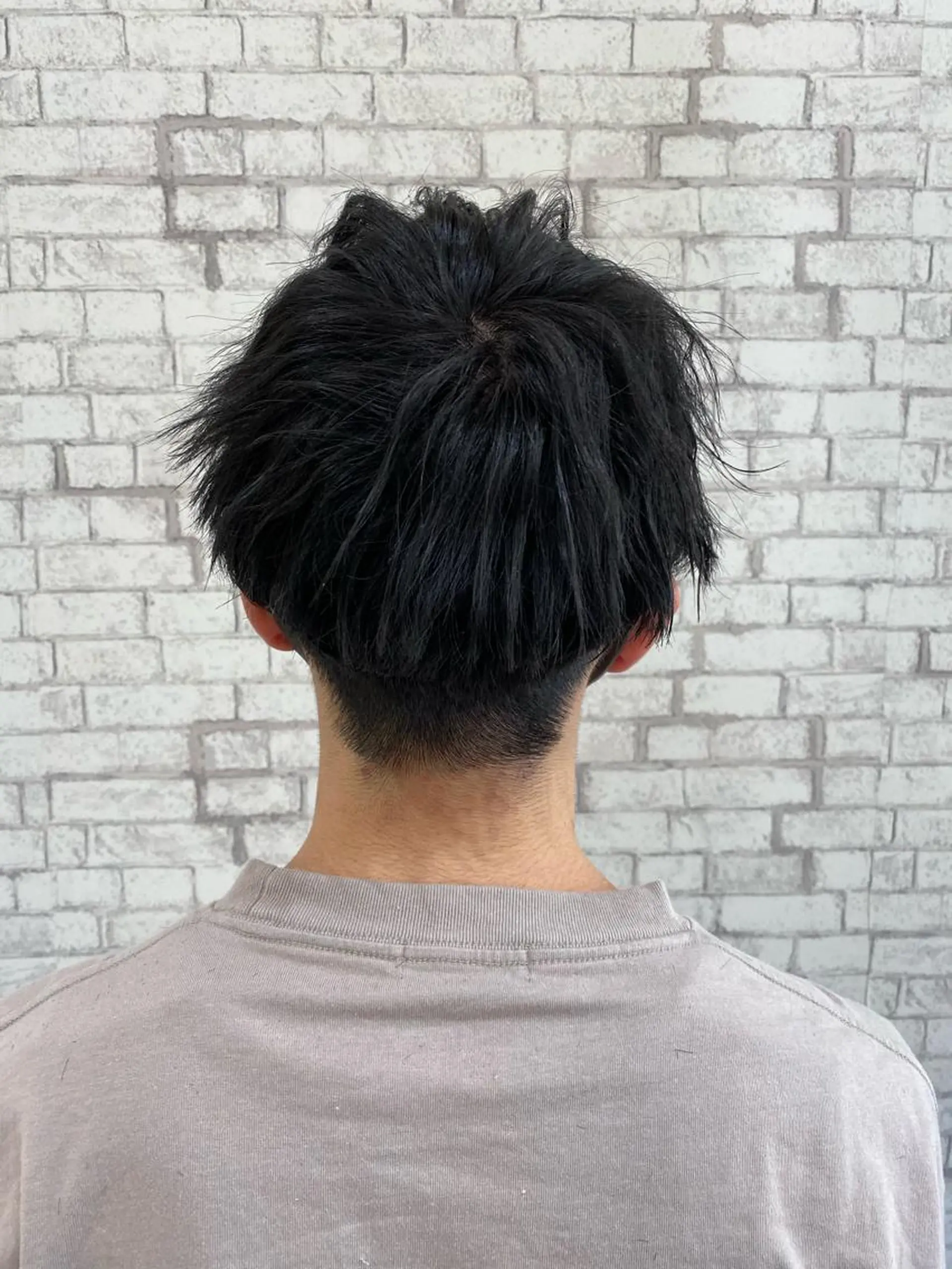 ショート ヘアアレンジ メンズ ブリーチなし艶カラー 東家のヘアスタイル