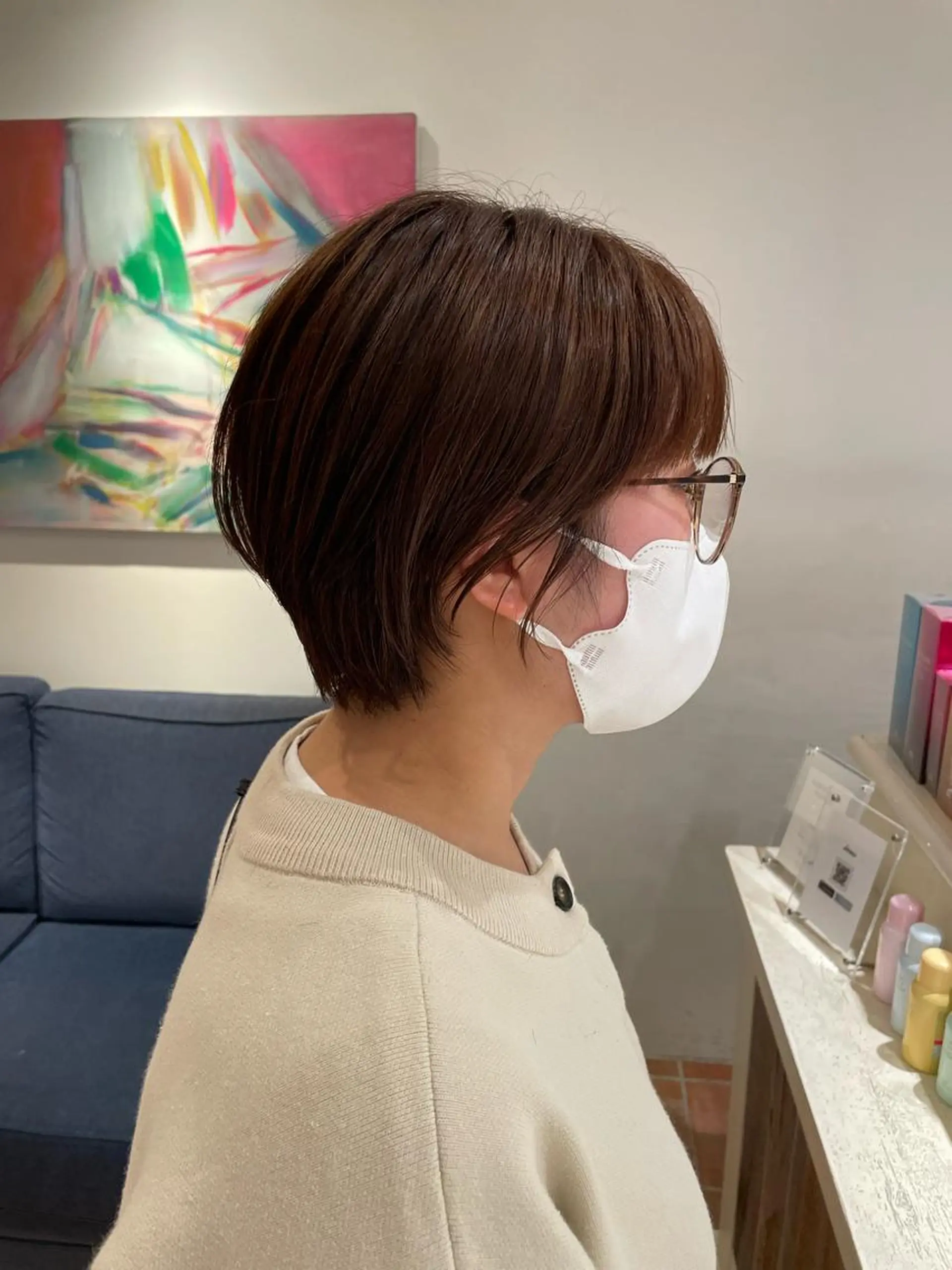 ショート カラー ショートヘア カット トリートメント ボブ/レイヤー/ケア パーマ/リュウタのヘアスタイル