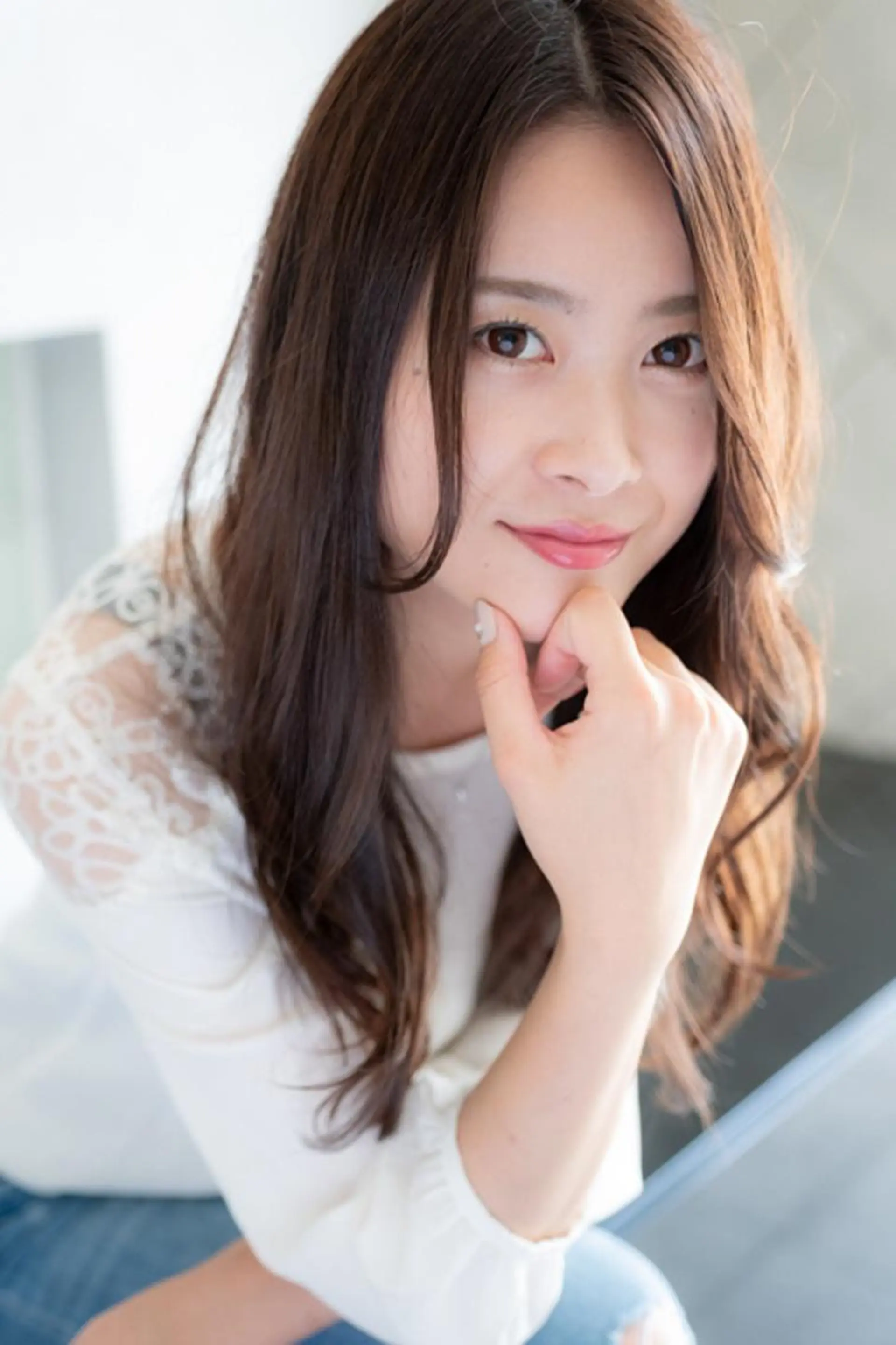 ミディアム カラー パーマ マツエク・マツパ イルミナカラー 髪質改善ayame 横山諒のヘアスタイル
