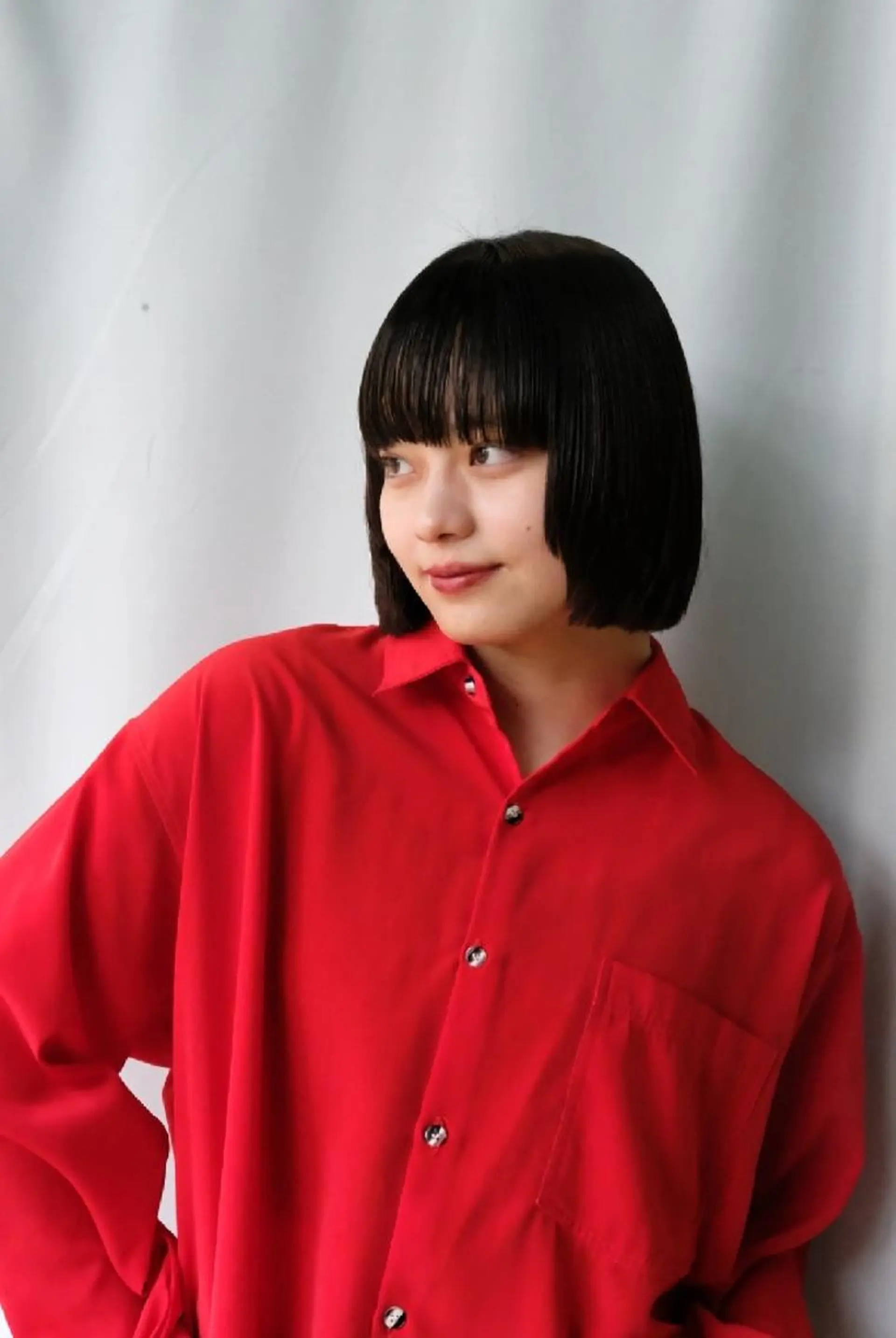 ミディアム 片岸 信征のヘアスタイル