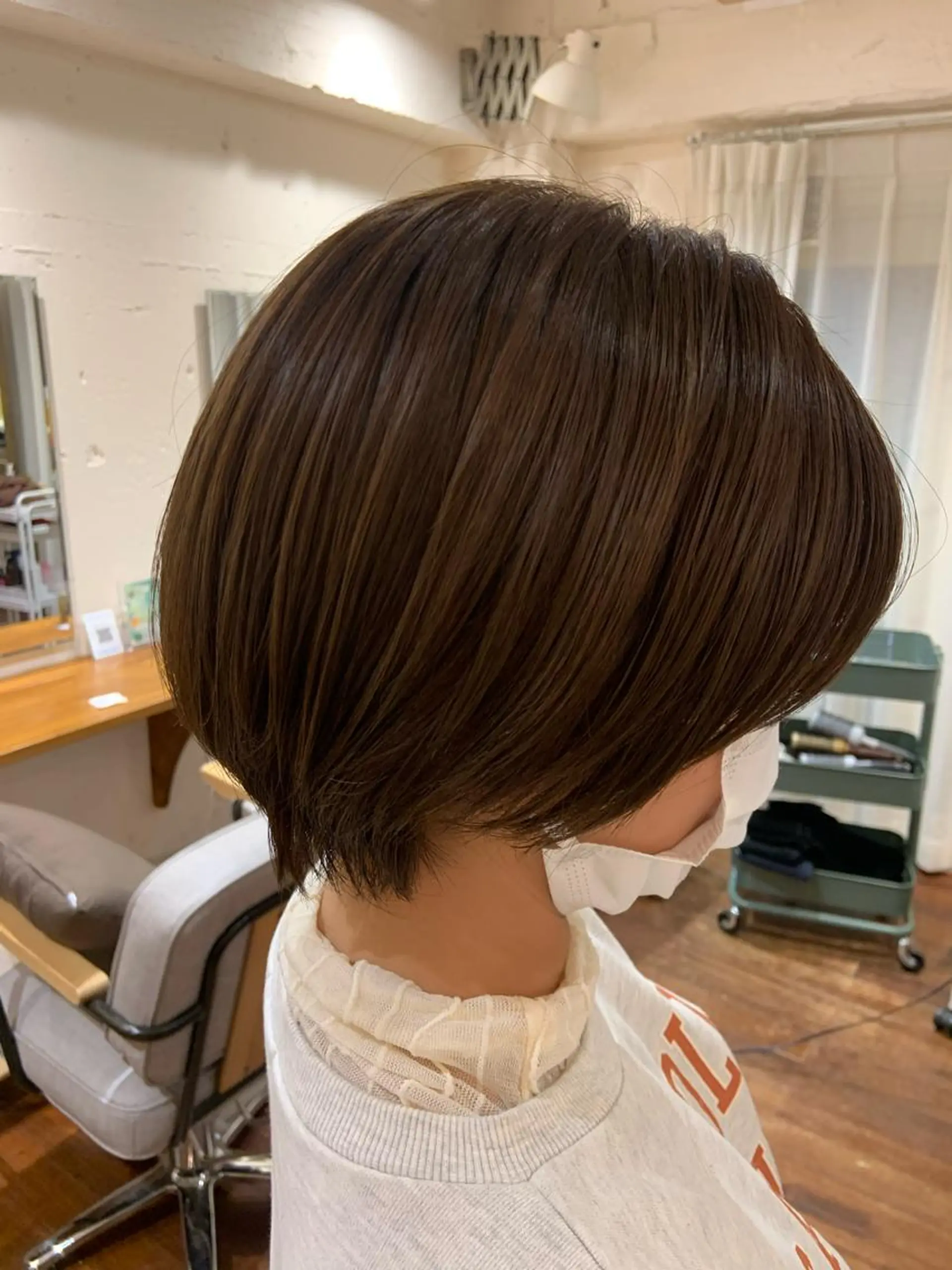 ショート カラー ベージュカラー オリーブベージュ カット ヘッドスパ UNU【ユヌ】所属・*UNU* RICOのヘアスタイル