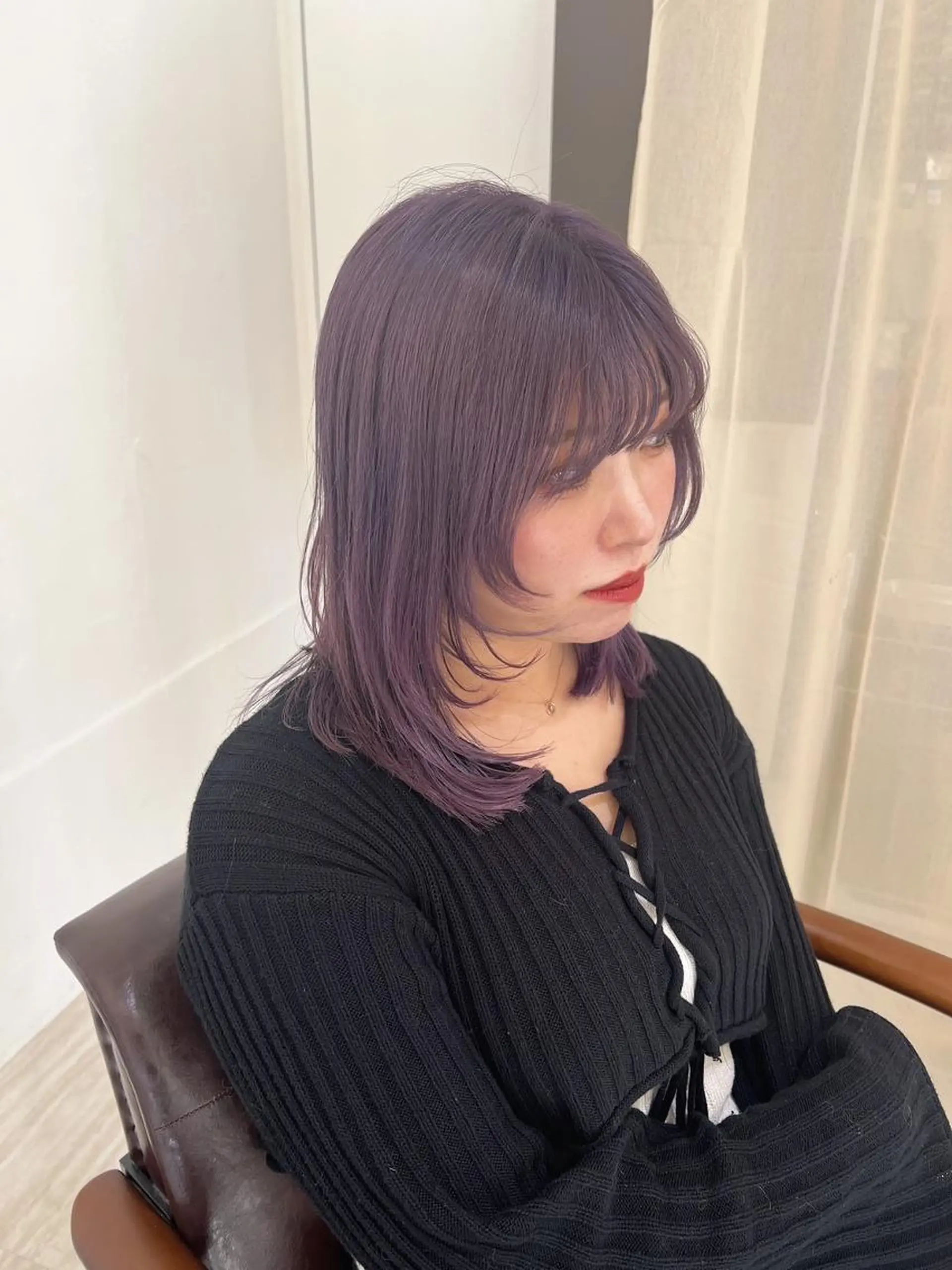 カラー ヘアカラー トリートメント レイヤー特化型美容師 /韓国風顔まわりのヘアスタイル