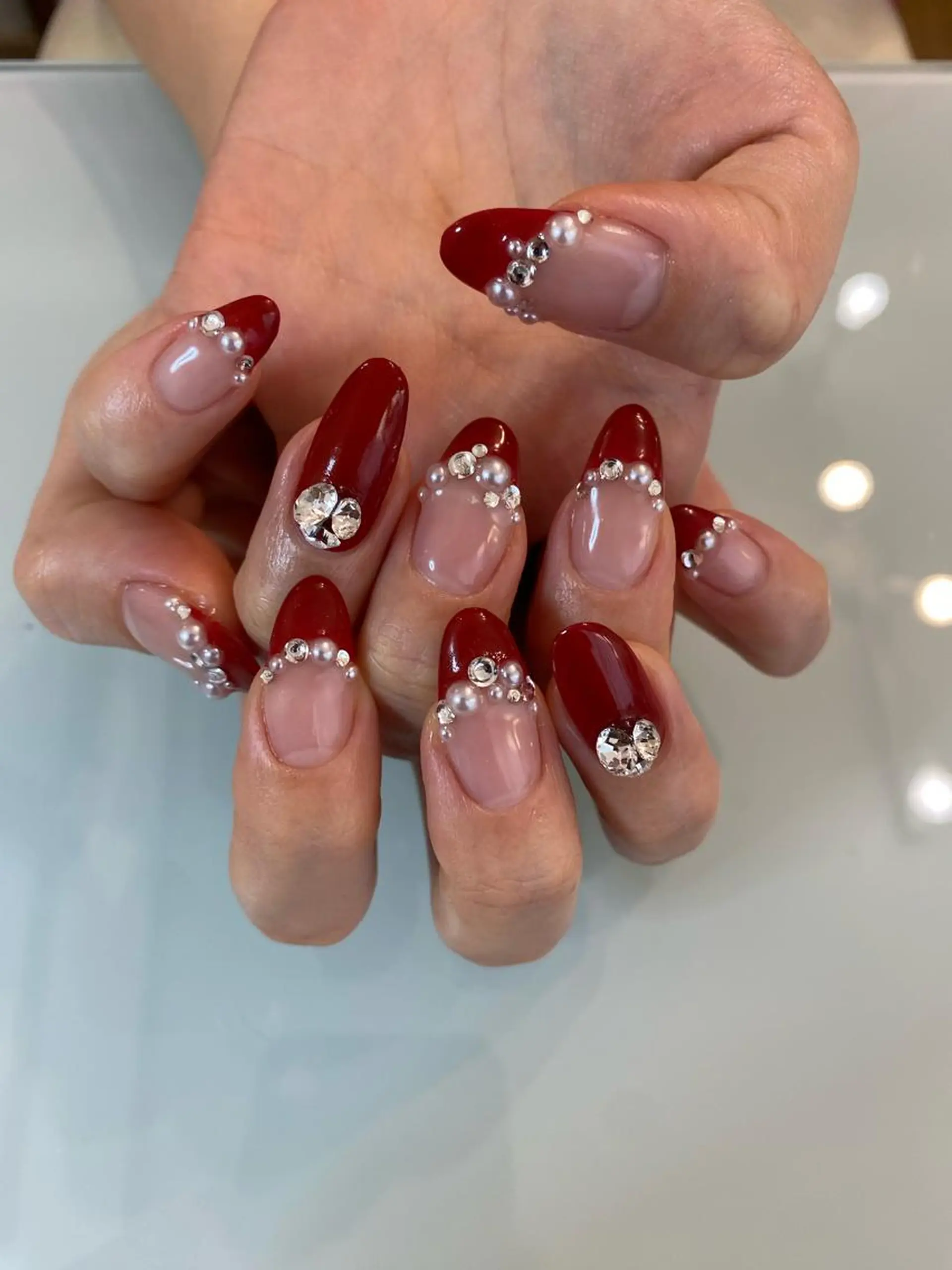 ネイル アートネイル ストーンネイル Nailist Yasucoのネイルデザイン