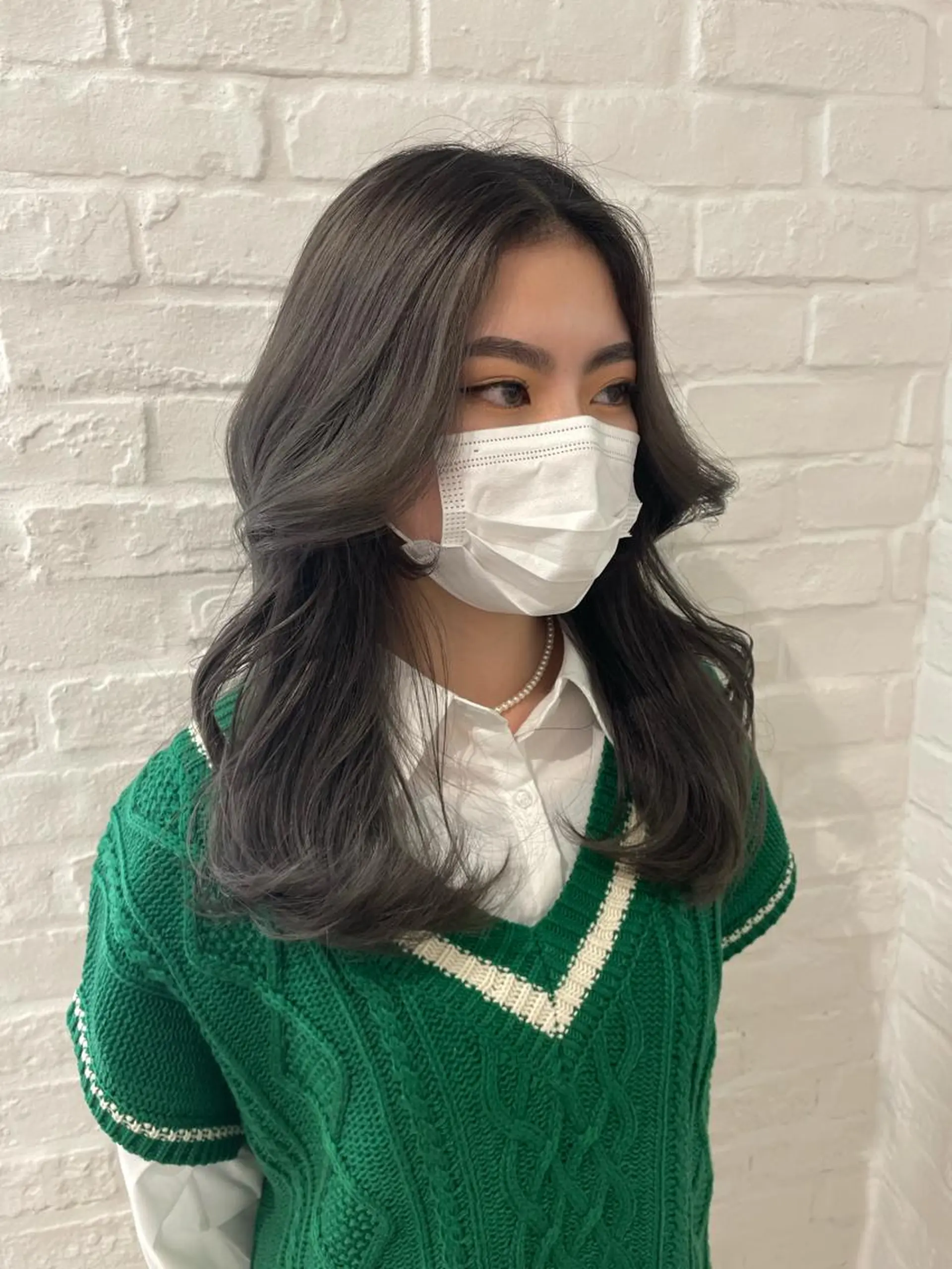 セミロング カット ヘアカラー 最新韓国本場ヘア 🇰🇷榎本明日香のヘアスタイル