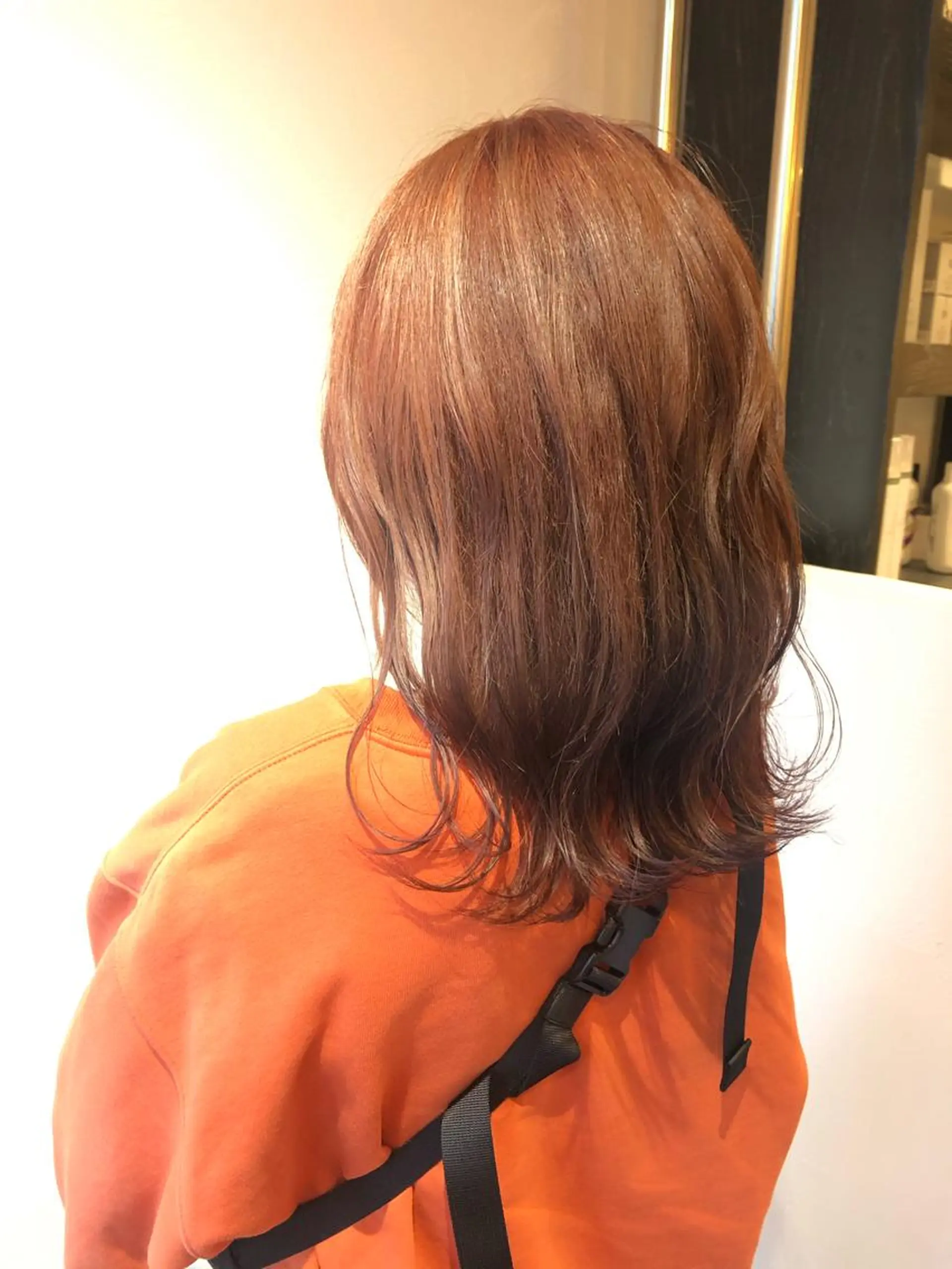 ミディアム カラー ブラウンカラー レッドカラー レッドブラウン Bei Licoldo.Atole  ベイリコルド アトリ所属・ブリーチ、縮毛 髪質改善　宮城一真のヘアスタイル