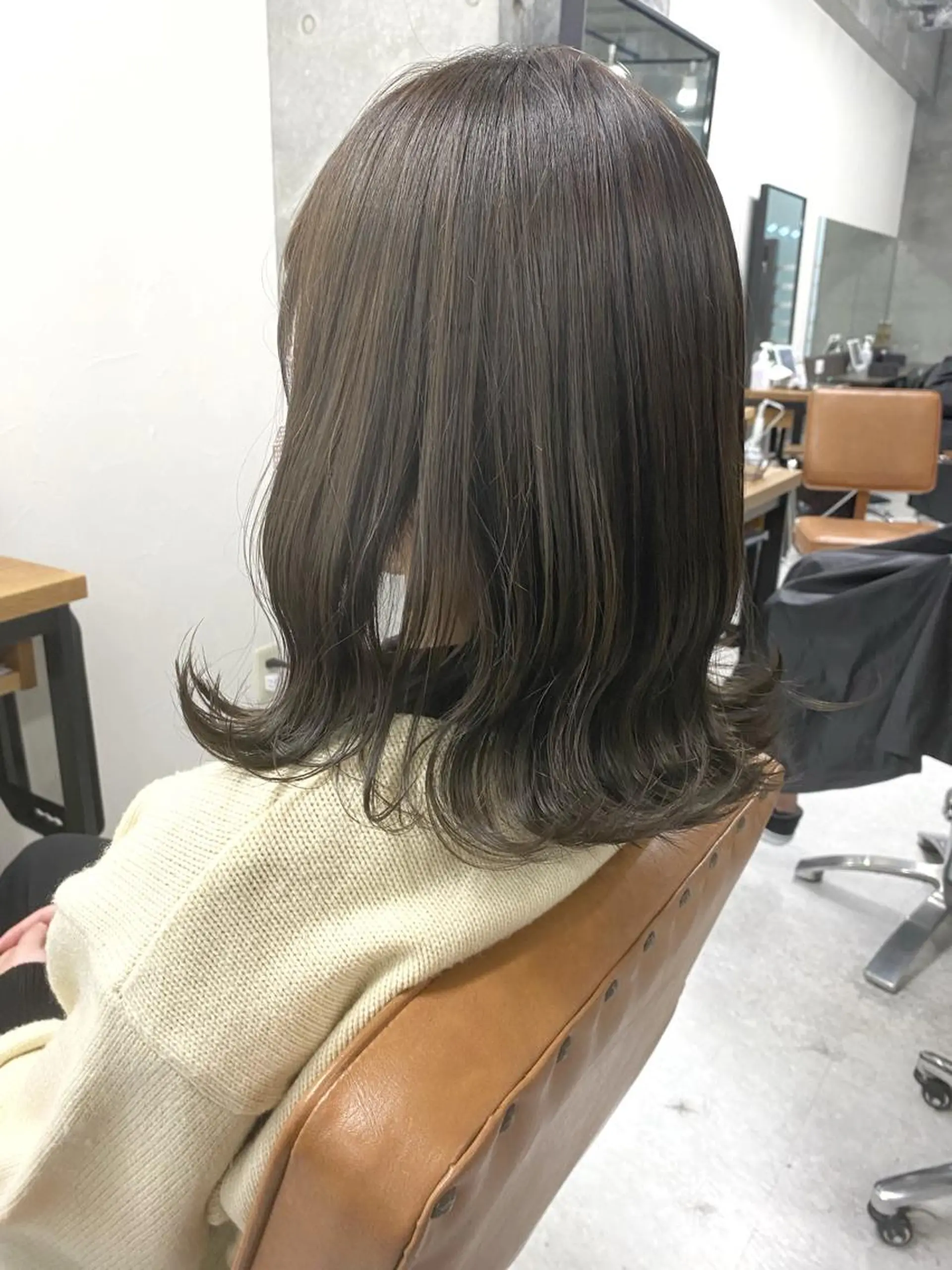 ミディアム カラー ヘアアレンジ ヘアカラー トリートメント ヘアセット 🌷FUKA🌷 まろやかハイトーンのヘアスタイル