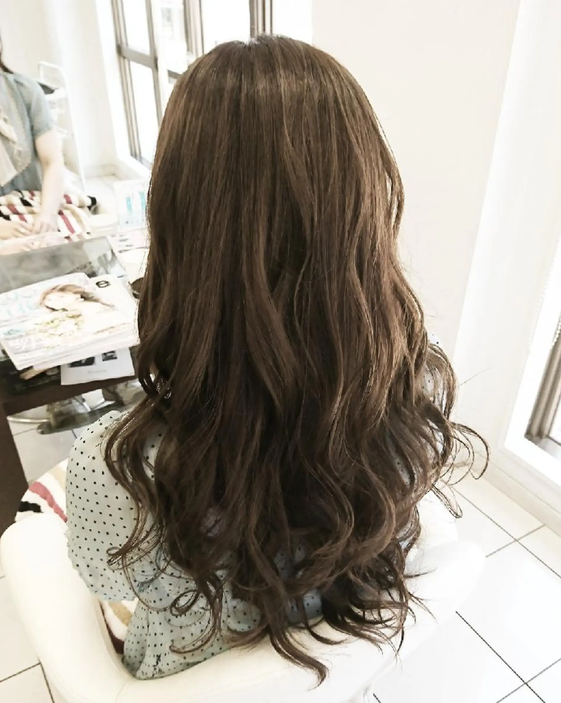 ロング カラー グレージュ 外国人風カラー 💎大人ハイライト 💎上杉一也💎のヘアスタイル