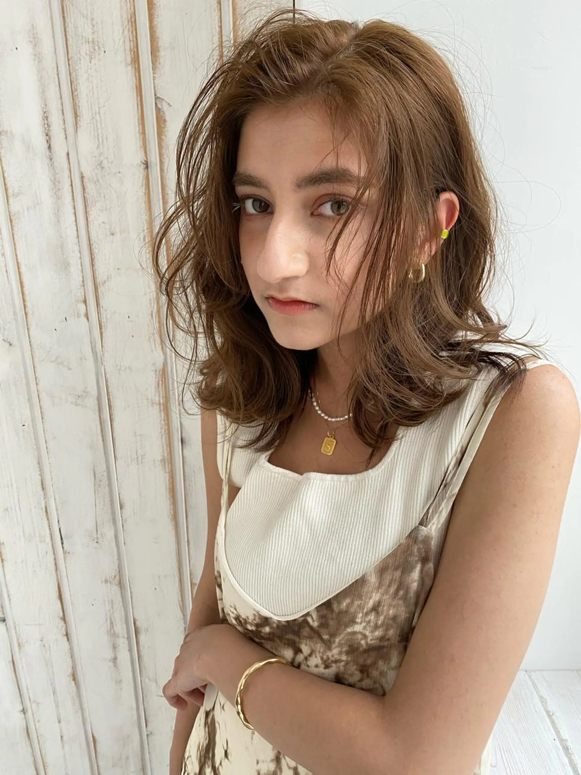 ミディアム 韓国ヘア／艶カラー minamiのヘアスタイル