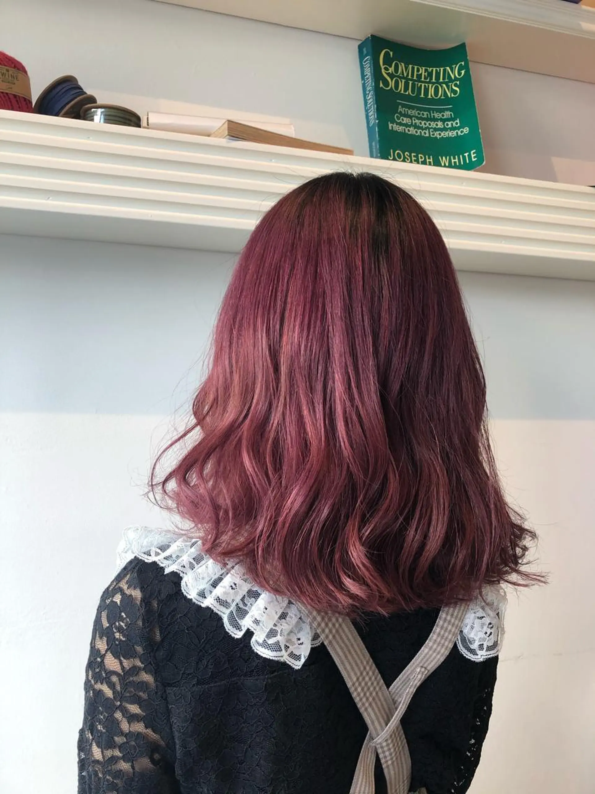 ミディアム カラー ブリーチ カシス ピンクカラー 💐パーソナルカラー /市橋加菜💐のヘアスタイル