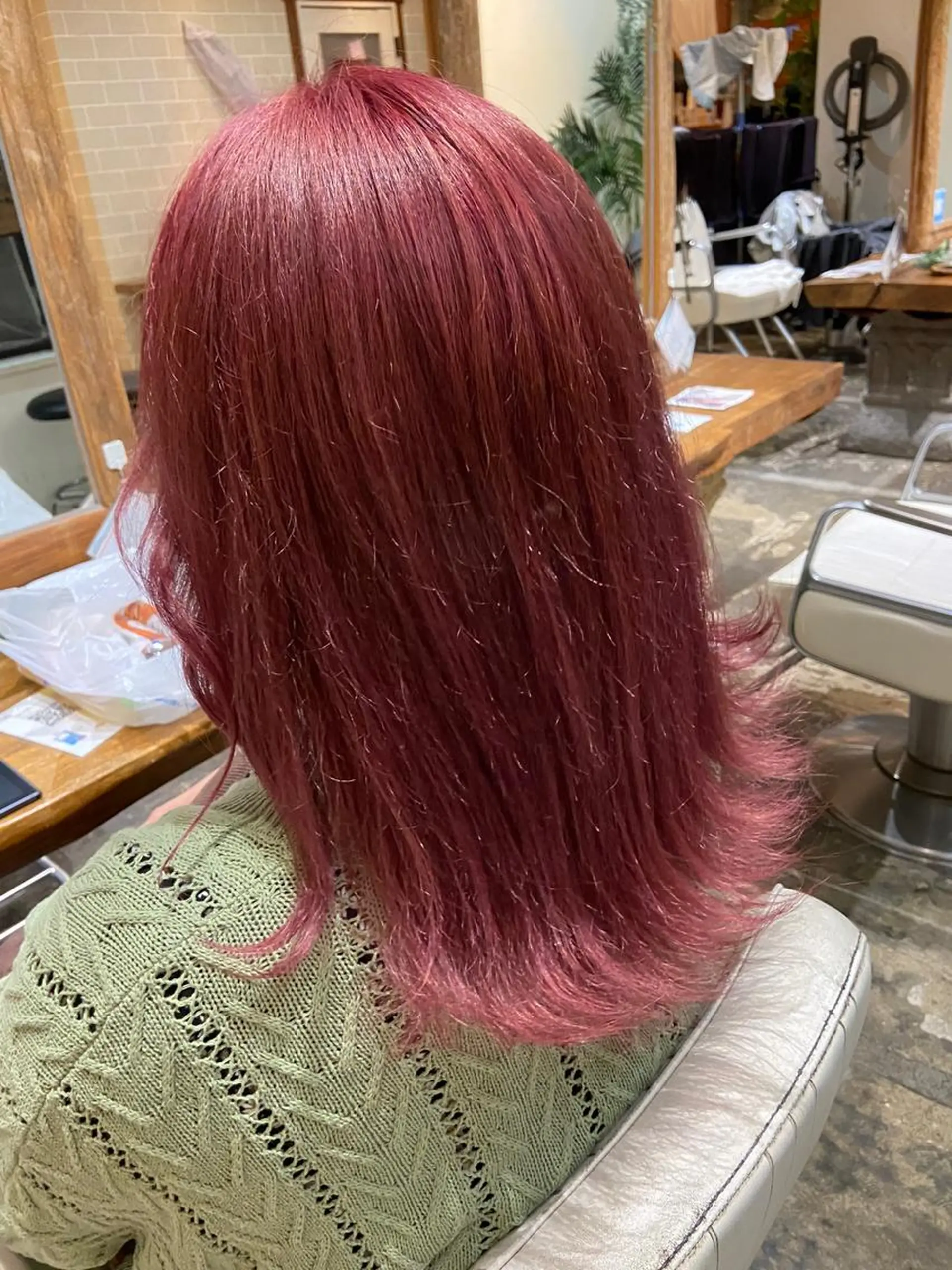 カラー ピンクカラー ALLEN hair九条店所属・西田 莉緒のヘアスタイル