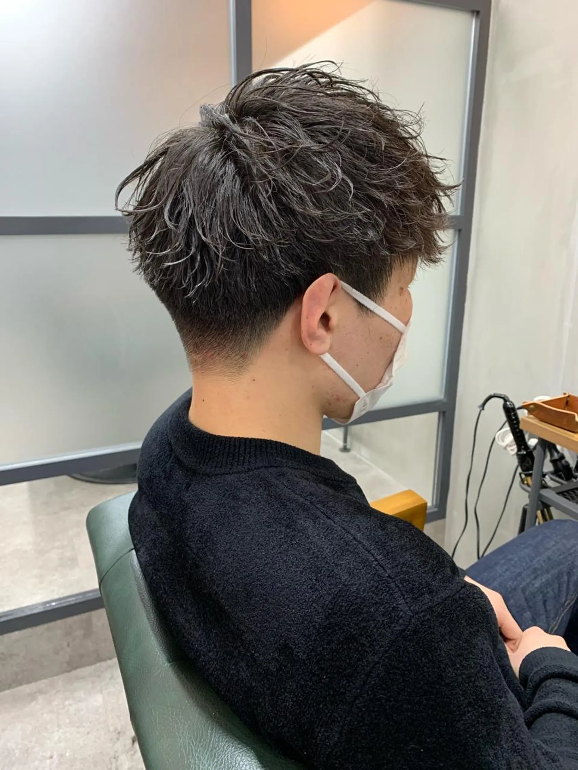 ショート パーマ メンズ カット 【S.BROOM】 店長　西川徹のヘアスタイル