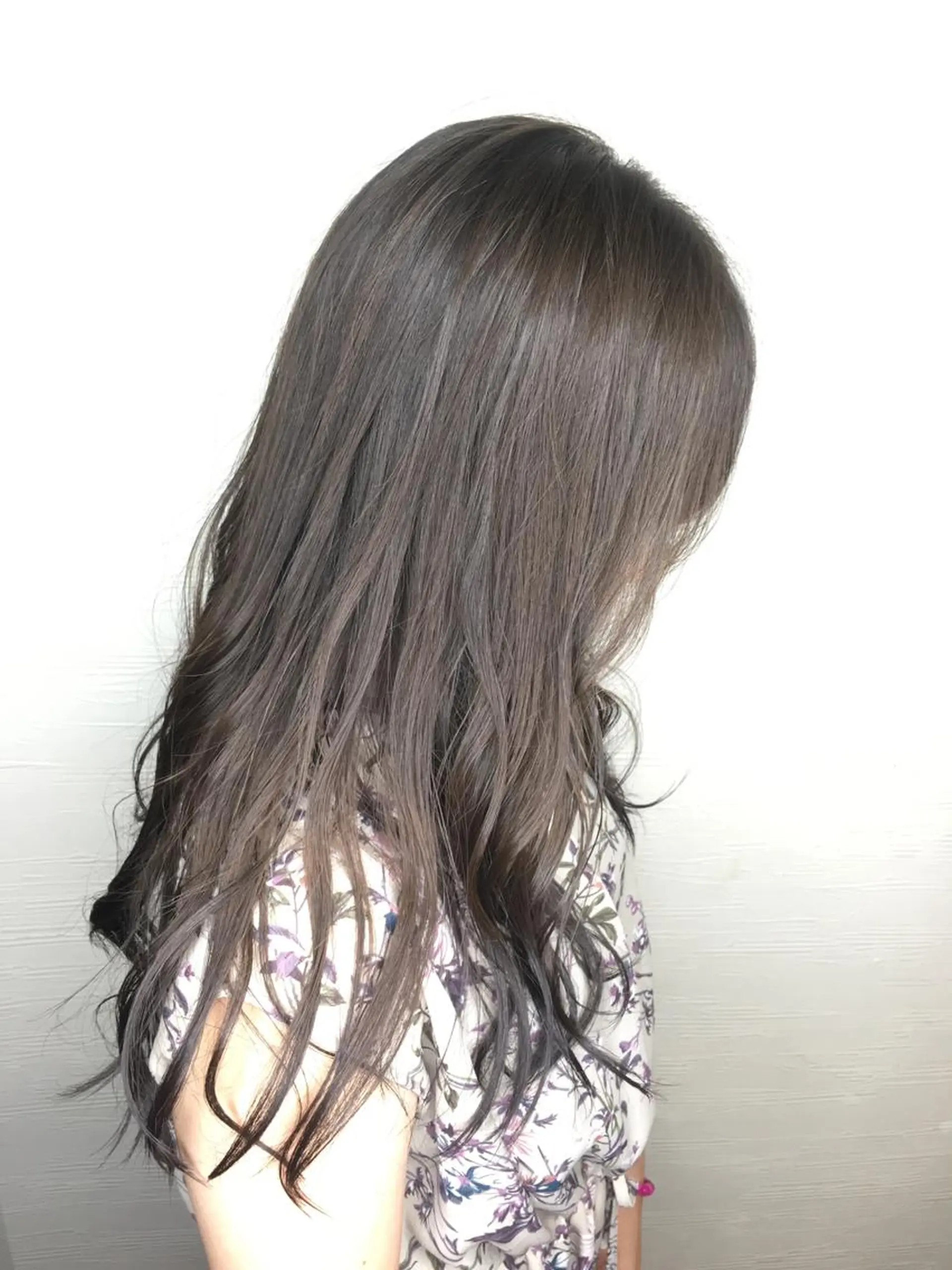 ロング カラー ヘアアレンジ アッシュ ラベンダーカラー ラベンダーアッシュ 🧶ブリーチカラー TERU🧶のヘアスタイル