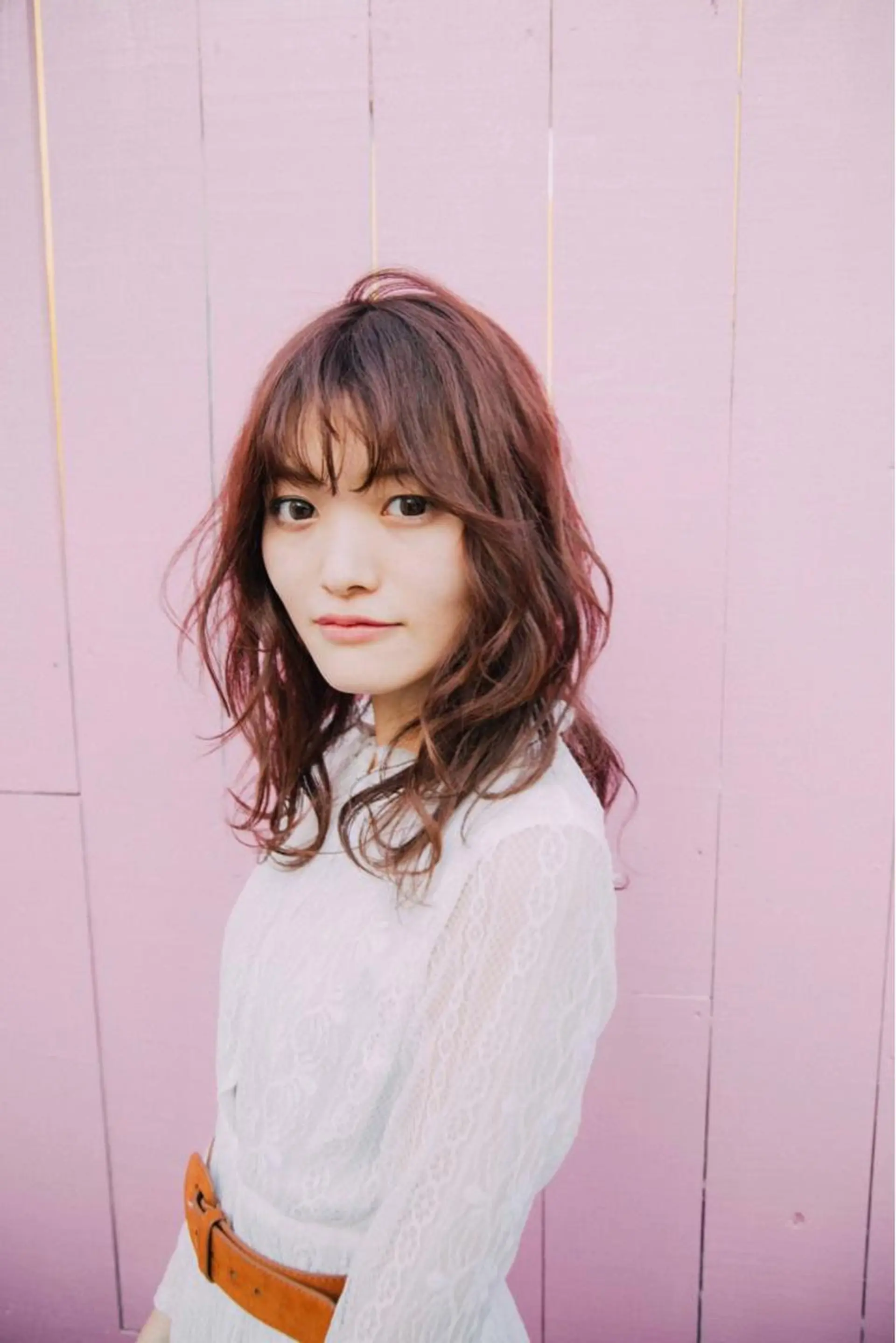 ミディアム カット パーマ トリートメント 中田  翔のヘアスタイル